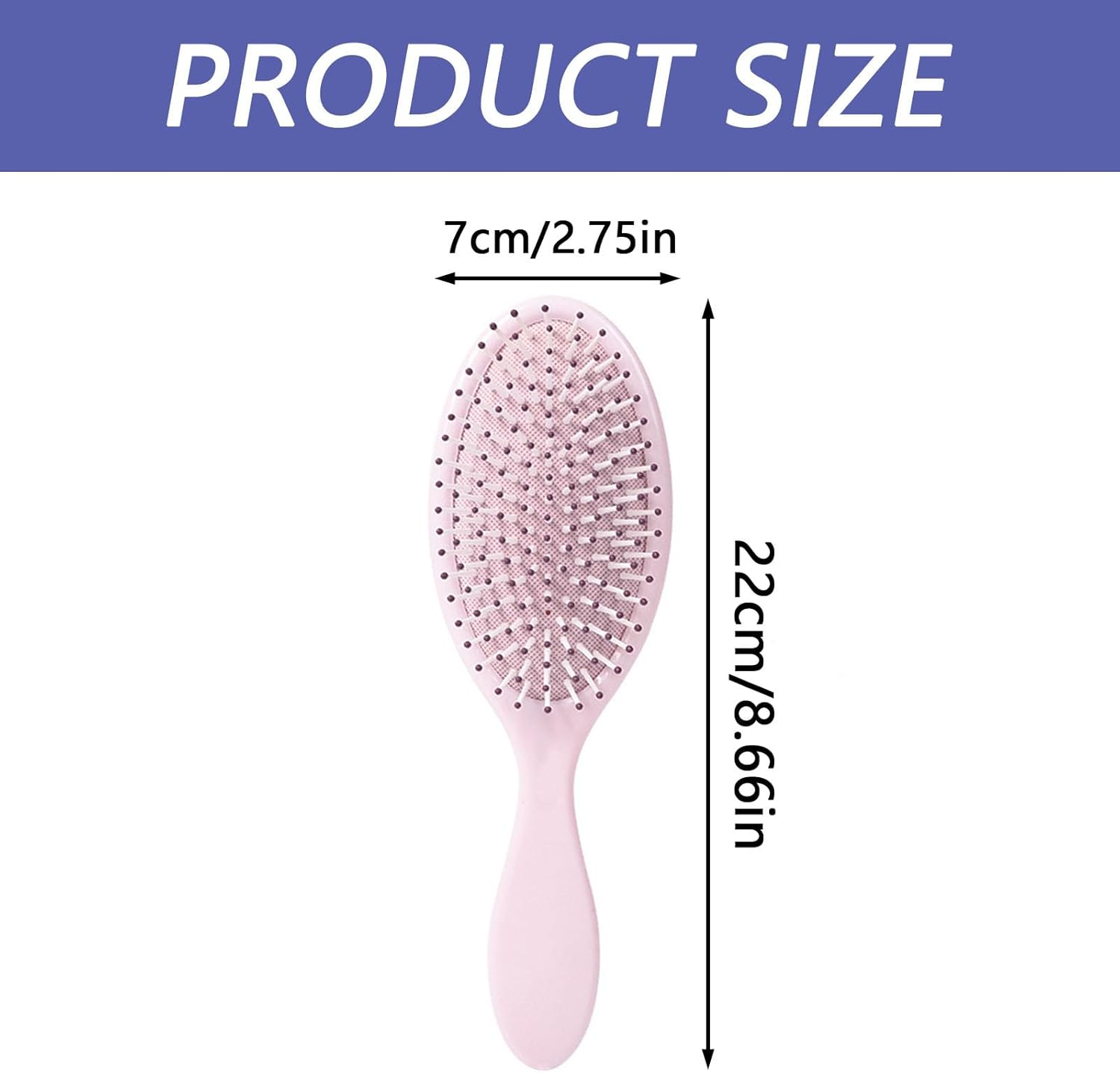1PC Anti-Static Hair Brush Soft Bristle Hairbrushes Professional Detangle Natural Bristle Cushion Brush Comb for Long Thick Wavy Hair image number 3