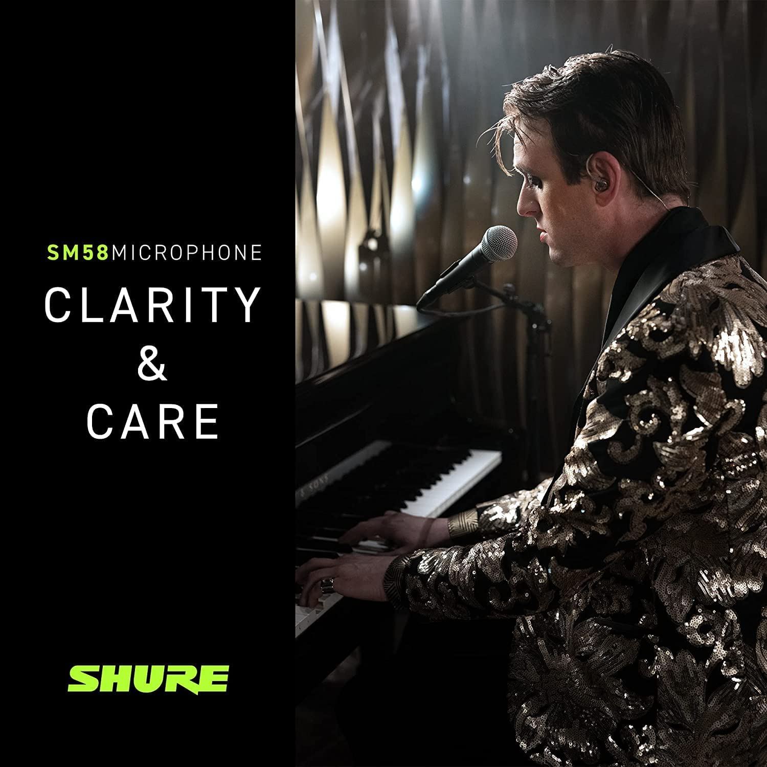 Shure SM58-LC Vocal Microphone, Cardioid, Black