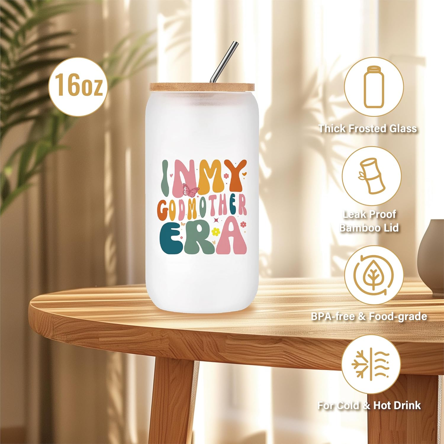 Godmother Proposal Gift 8 Pcs God Mother Gift Basket Set Will You Be My Godmother from Godchild Baptism Birthday Mother'S Day Christmas Gifts for Godmom Gifts for Women image number 4