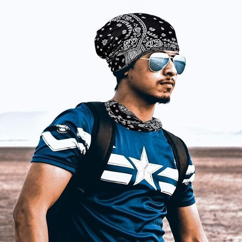 3 PCS Women'S Summer Beanie for Men Hat Boho Hats Adult Dwarf Hats, Baggy Slouchy Beanie Chemo Hat Cap Slouchy Snood Hat Cancer Headwear