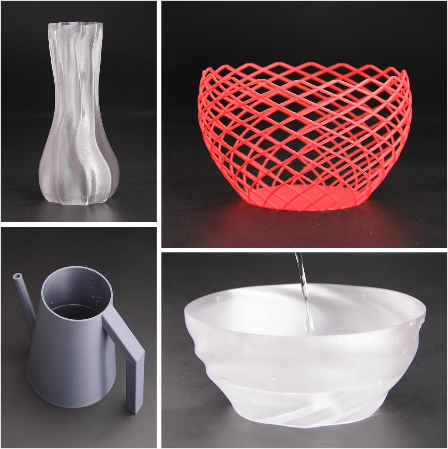 Esun Basic PETG Filament 1.75Mm, 3D Printer Filament PETG, Dimensional Accuracy +/- 0.05Mm, 1KG Spool (2.2 LBS) 3D Printing Filament for 3D Printers,Solid White image number 1