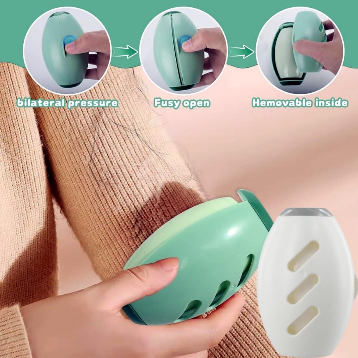 Bessy Shop Pack of 2 Reusable Lint Roller with Sticky Gel, Washable Pet Hair Remover for Clothes, Hair and Dust, Portable Lint Roller Sticker for Pet Hair, Household & Cleaning image number 3