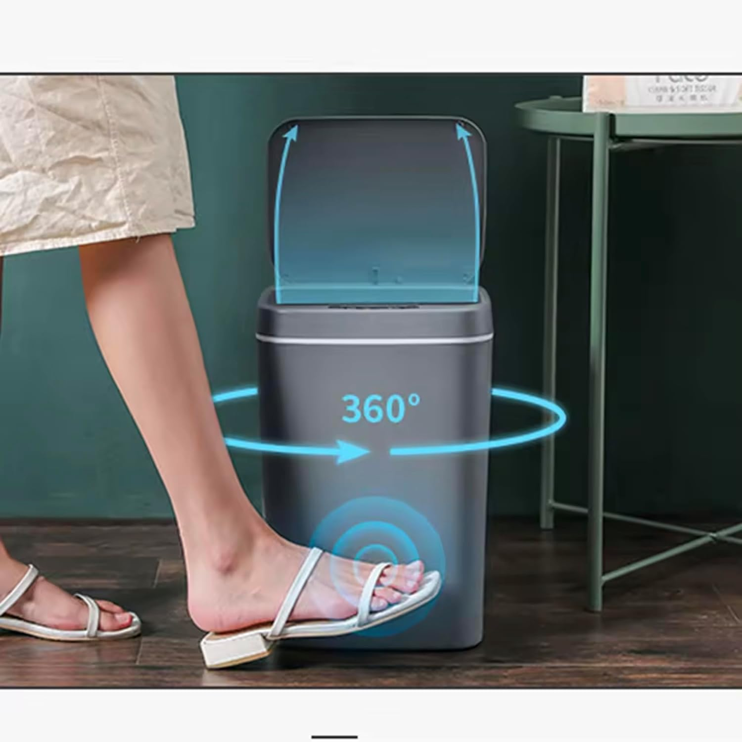 14L Battery Operated Trash Bins for Home and Office (Can Be Charged)