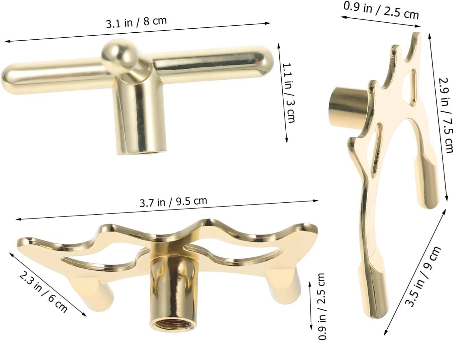 HANABASS 3Pcs Rust-Proof Snooker Bridge Metal Cross, Low and High Pool Cue Bridge Heads Portable Billiard Supply for Professional and Amateur Use image number 4