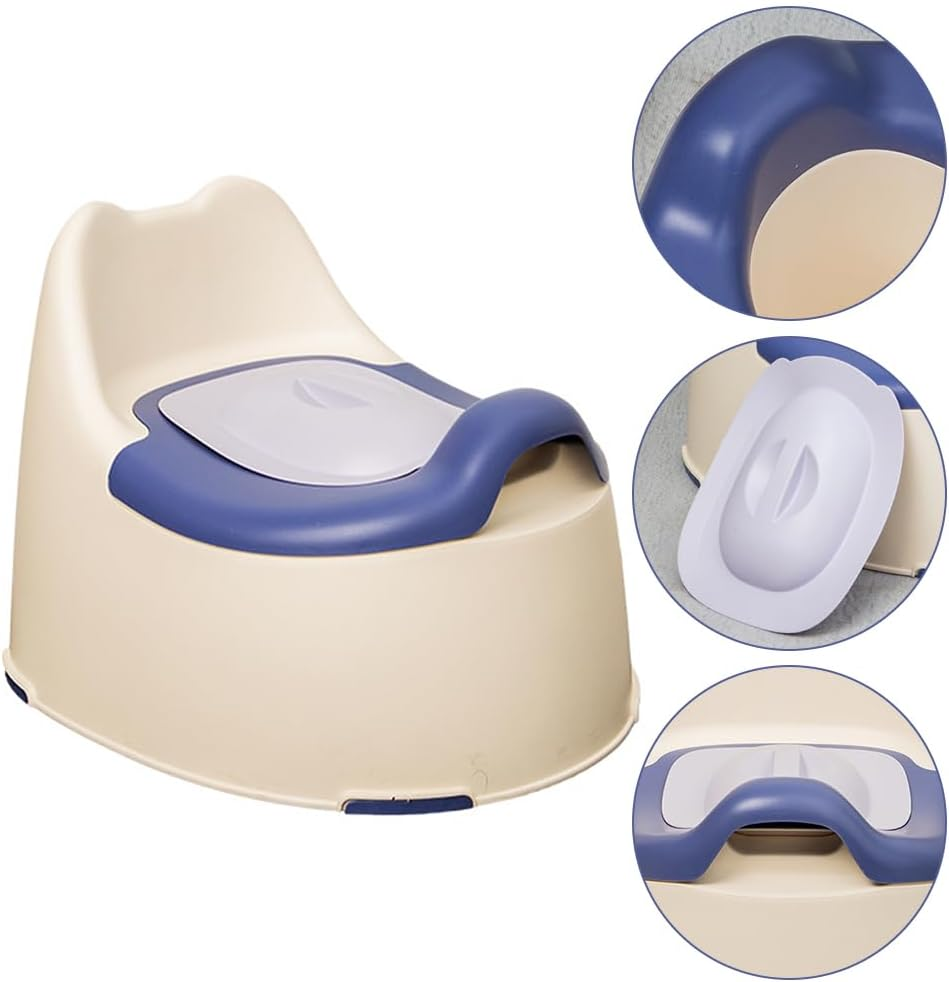 MOTRAIN 3-In-1 Versatile Toddler Potty Trainer for Boy Girl, Training Toilet with Easy to Clean Design, Perfect for Toddler Boys & Girls 1-3, Chair, Seat, Step Stool, Blue image number 5
