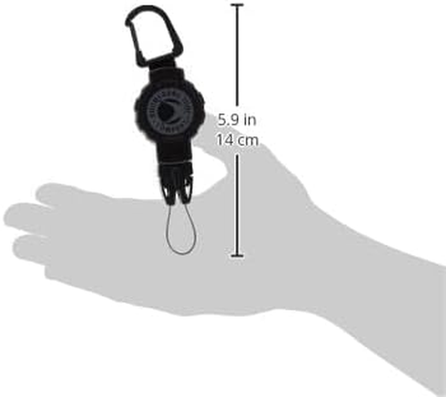 Boomerang Scuba Diving Retractable Gear Tethers with a Kevlar Cord and Universal End Fitting - Great for Scuba Diving Gauges, Flashlights, Cameras and More - Made in the USA image number 2