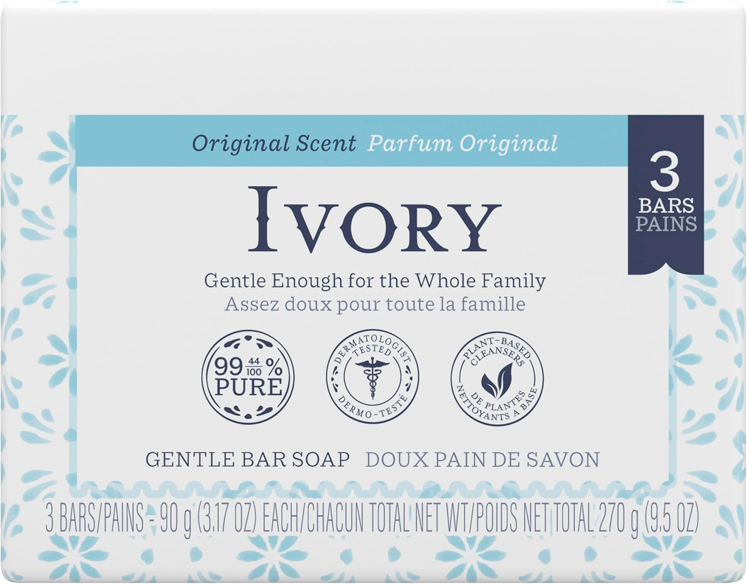 Simply Ivory Bath Bar for Unisex by Ivory, 3 Count image number 5