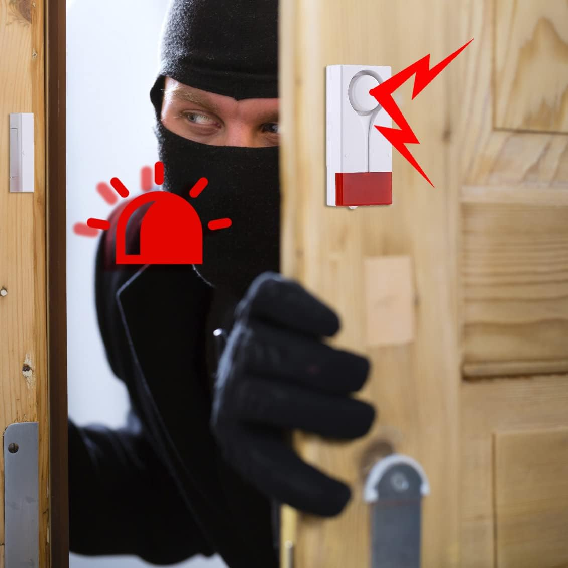 Lancoon Door Window Open Alarm, Wireless Remote Control Magnetic Sensor Chime anti Theft Home Security DIY Protection for House Apartment Garage Kids Safety image number 6