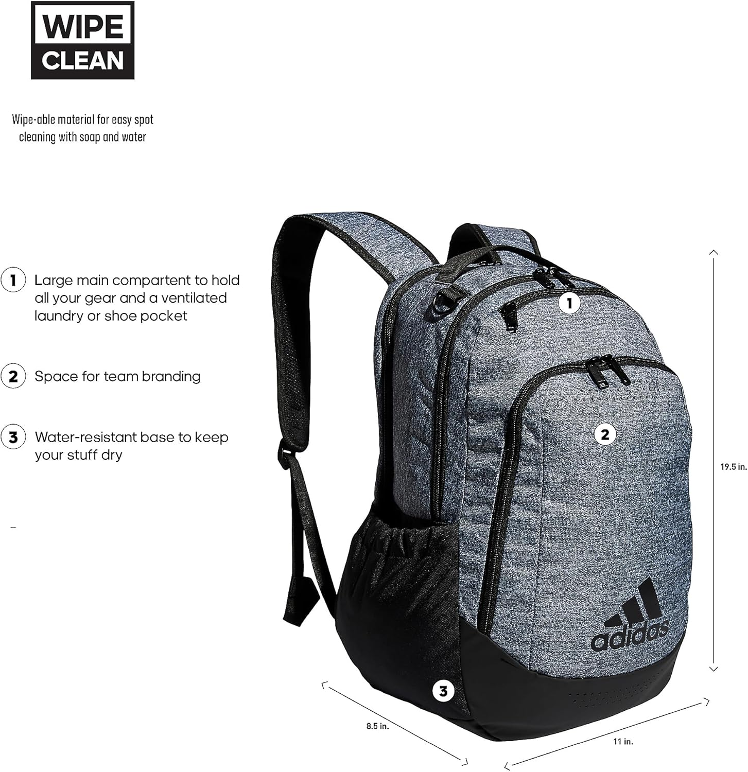 Adidas Defender Team Sports Backpack image number 5