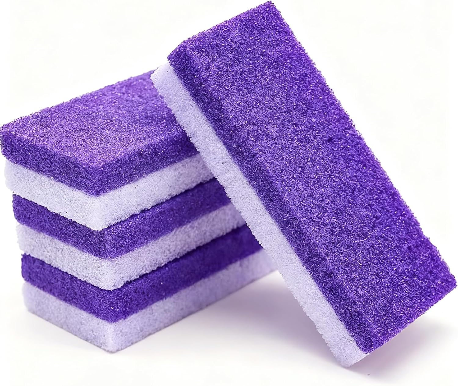 4 Pcs Purple Foot Callus Remover - Foot Exfoliator Pedicure Tool for Dead Skin Removal, at Home Pedicure Scrubber