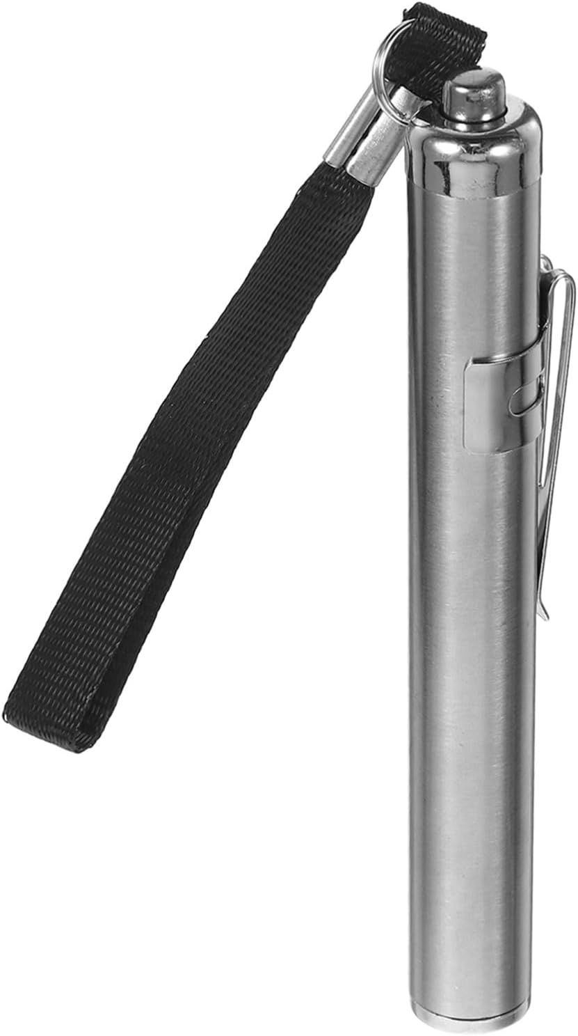 DOITOOL Portable LED Egg Candler, Egg Candling Lamp for Chicken, Duck, Goose, and Parrot Eggs, Stainless Steel, Silver, 4.05 Inch