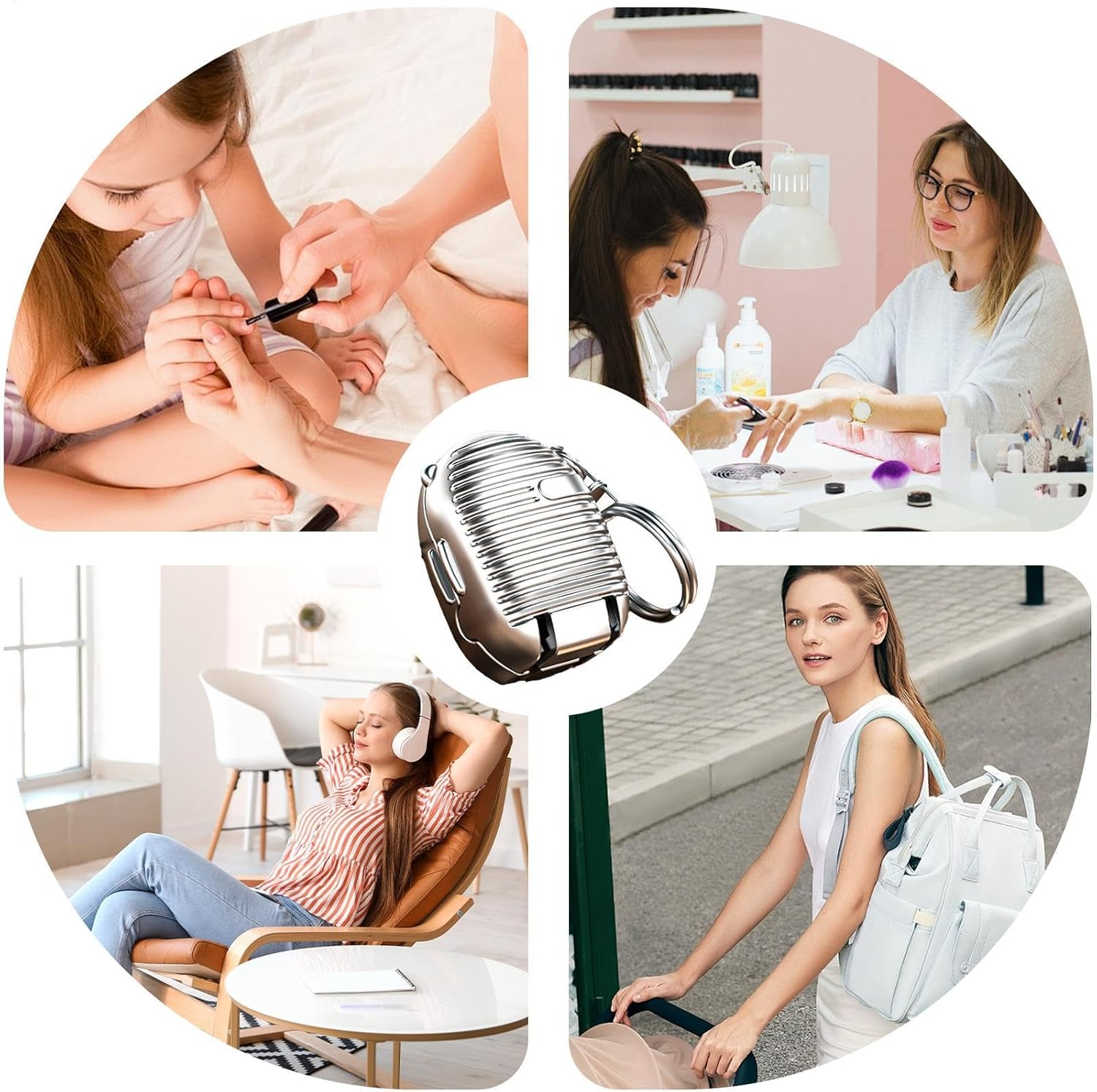 Nail Clippers,Foldable Cute Nail Cutters Bag Pendant - Portable Finger Nail Clippers, Multifunctional Finger Nail Clippers for Traveling, Camping, Daily Use image number 5