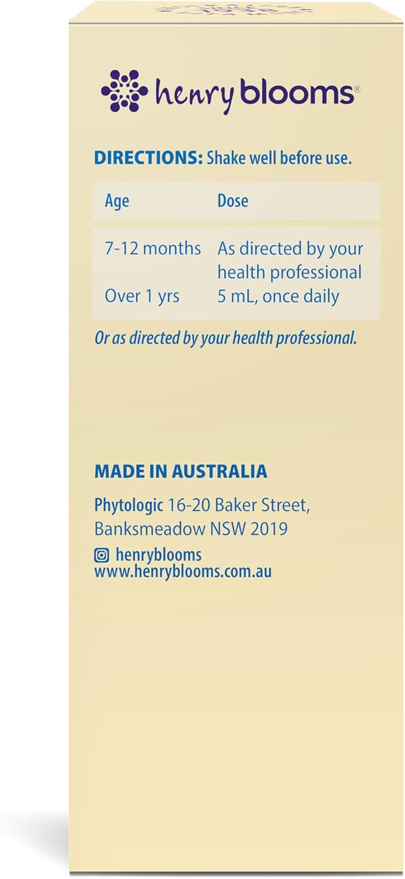 Henry Blooms Kids Liquid Iron plus 100 Ml Oral Liquid image number 3