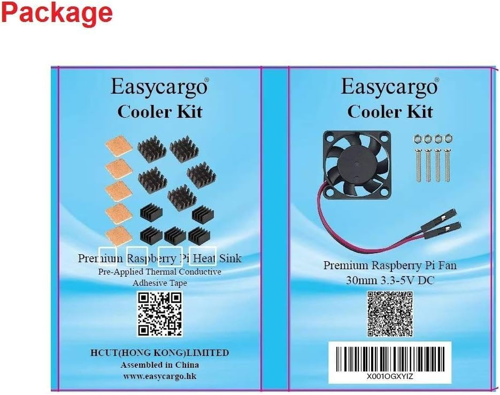 Easycargo Laptop M.2 Heatsink Kit, Copper M.2 Heat Sink + Thermal Pad 1Mm 0.5Mm for Cooling Laptop M.2 2280 SSD (4-Pack)