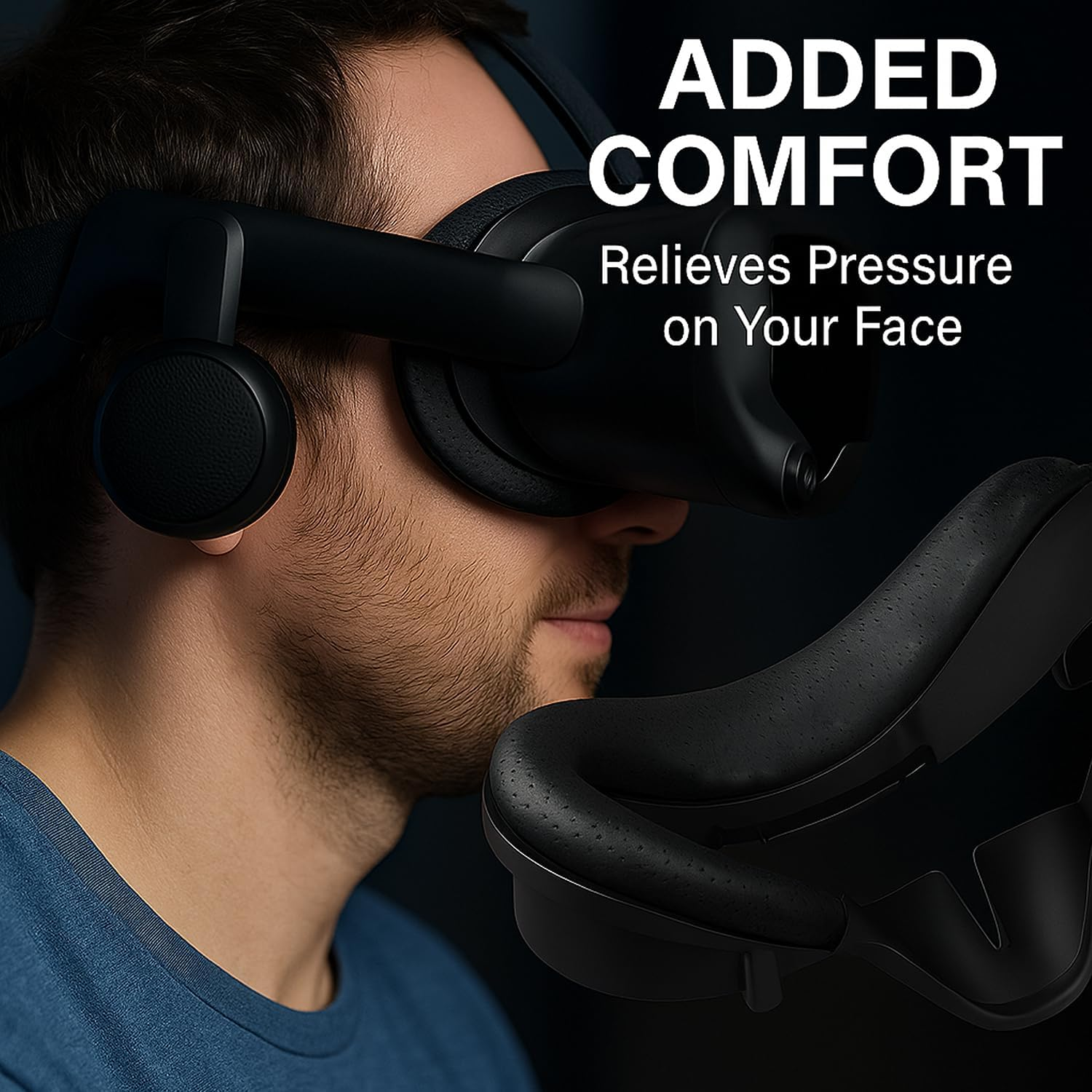 Facial Interface & Foam Pad Kit Compatible with Valve Index &ndash; Replacement Face Cover with Soft Cushions and Bracket image number 5