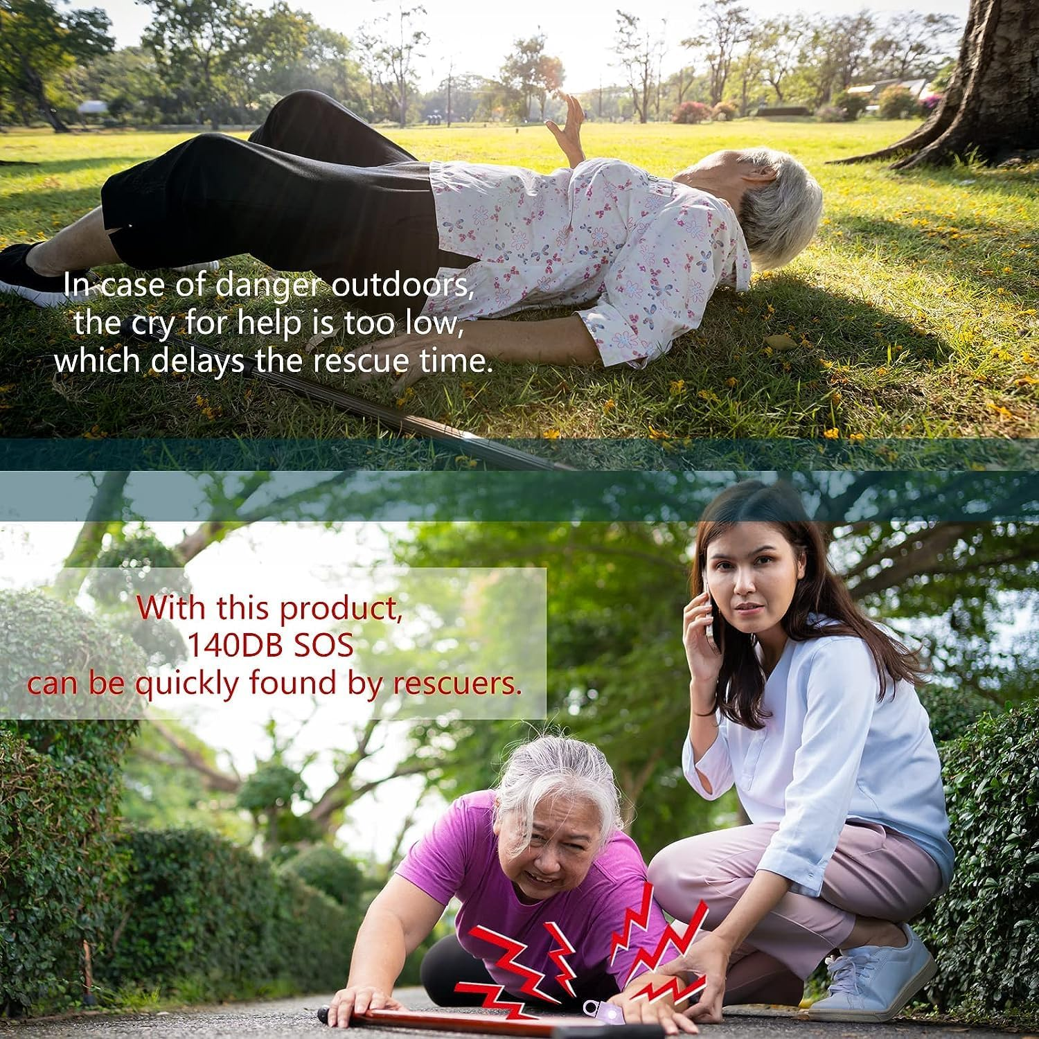 Thopeb&ndash; Personal Safety Alarm for Women&ndash;135Db Siren, Strobe Light and Rechargeable - Safety Alarm Keychain for Women (Charcoal) image number 6