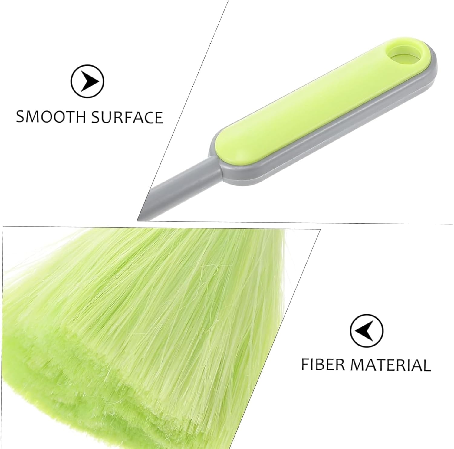 2 Pack Fluffy Microfiber Dusting, Ultra Soft Feather Duster for Delicate Surfaces, Electronics, Books, Home Decor, Laptops, Screens & Photo Frames Cleaning Tool image number 2