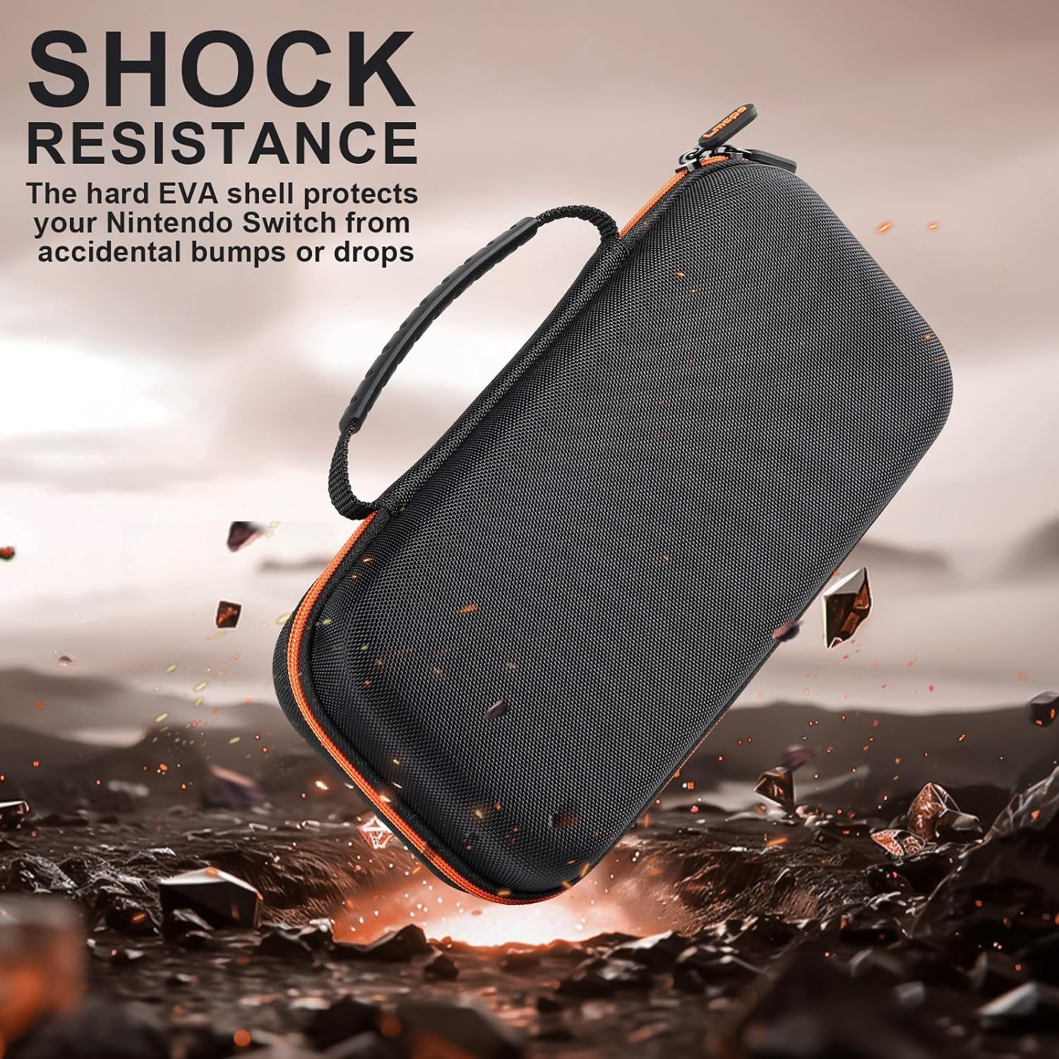 Lmcpa Carrying Case for Nintendo Switch 2 (2025) 7.9 Inch Console, Protective Hard Shell Portable Switch Travel Case, Durable Ballistic Nylon, Large Capacity, Accessories for Switch 2