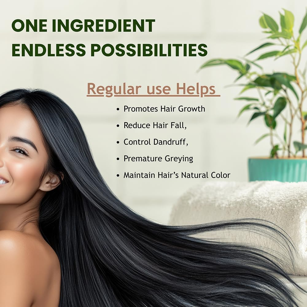 Amla Powder for Hair & Skin Care &ndash; 114G | Indian Gooseberry Powder for Hair Mask, Scalp Cleanse & Shine | Herbal DIY Beauty | Vegan, Non-Gmo | by Hebhac Herbals image number 4