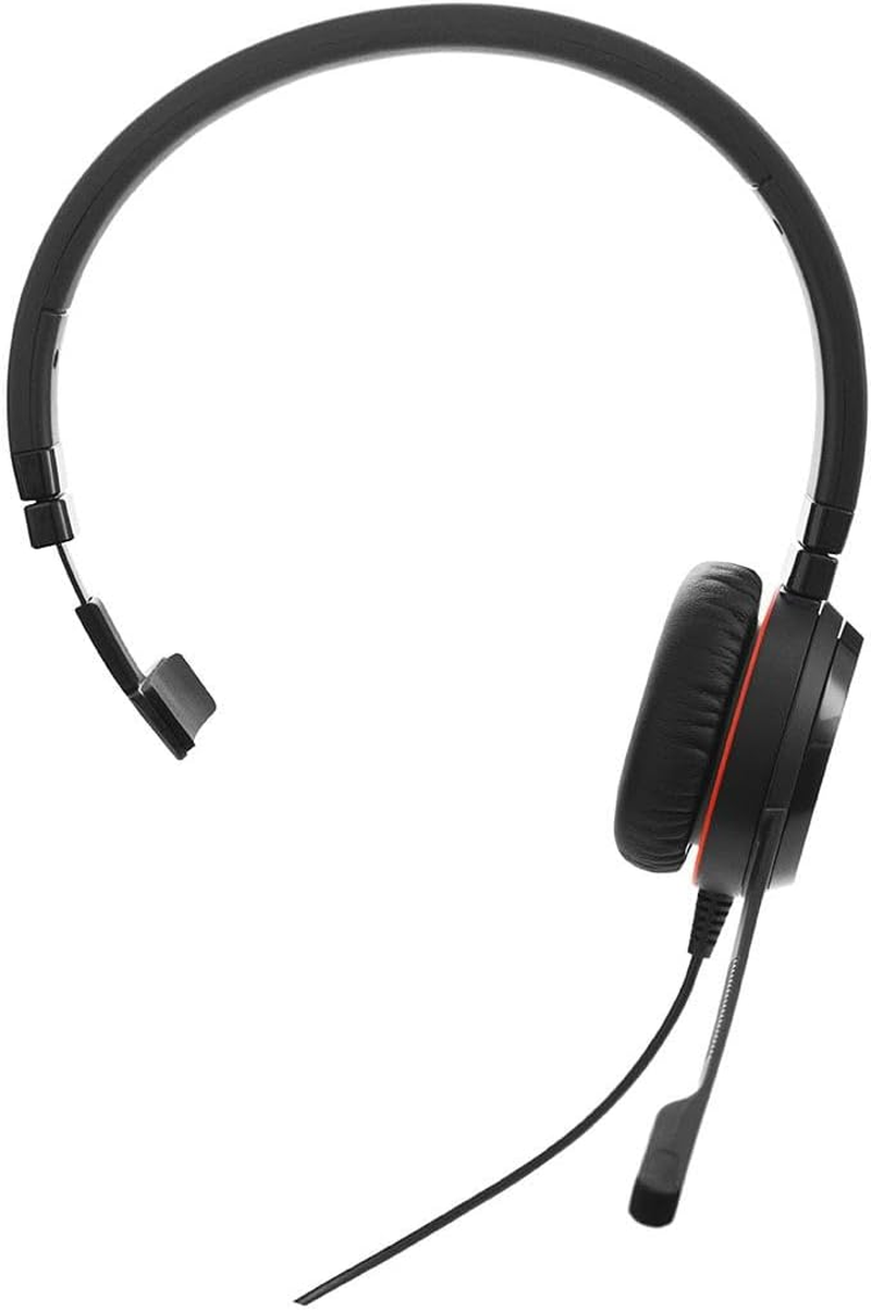 Jabra Evolve 20 SE Wired Headset - Advanced ANC in Microphone - Passive Noise Cancelling - Rich, Immersive Sound - UC Certified on Ear Wired Office Headphones with Mic - Latest USB C & a - PC & Mac image number 6