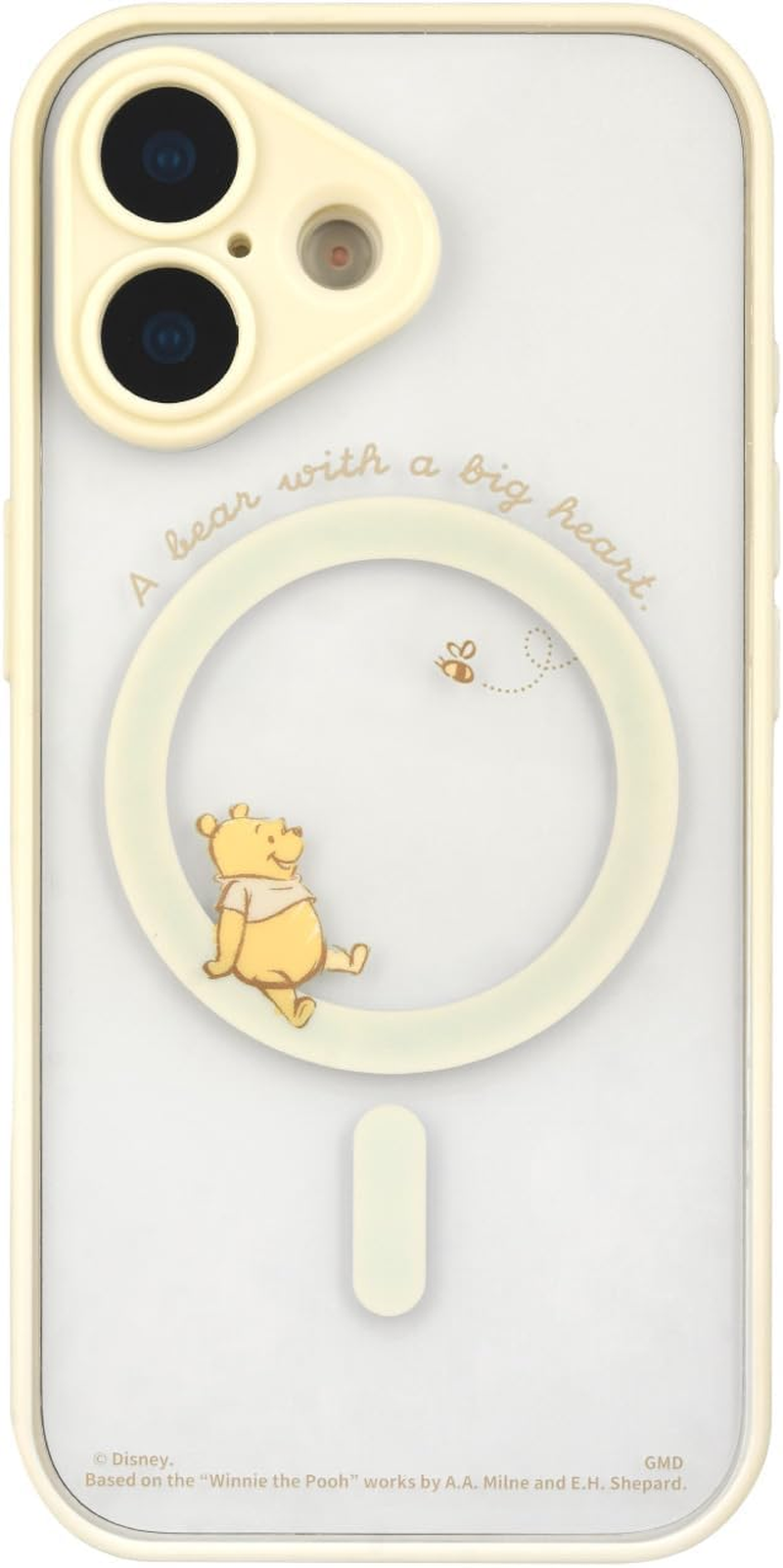 Gourmandies Disney Character/Iiiifit Plamp Frame Compatible with Iphone 17 Magsafe Case, Winnie the Pooh DNG-299PO
