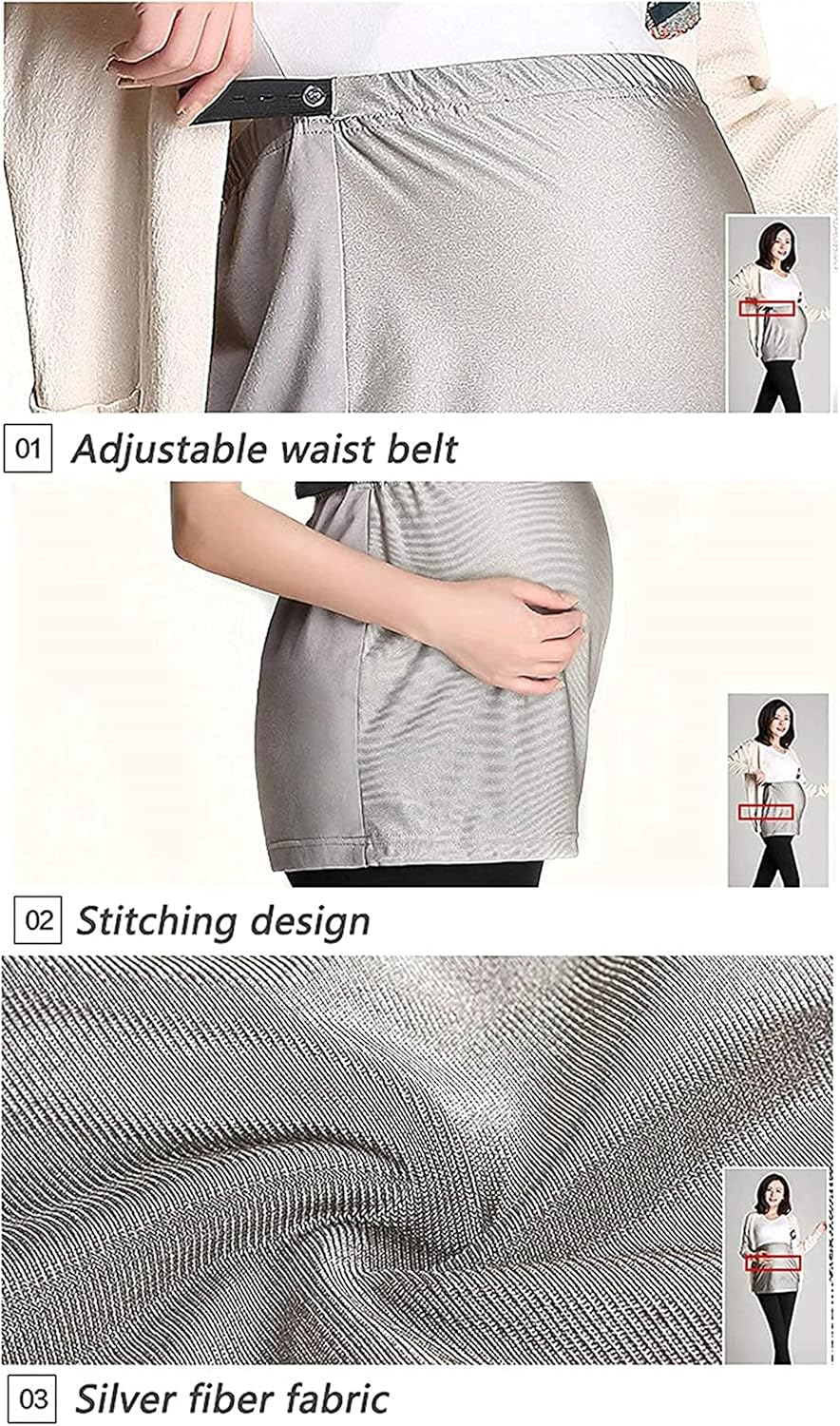 Maternity Wear, Belly Band 5G Anti-Radiation, Radiation Pregnancy Clothes,Full Perimeter,Xl(Xl) image number 5