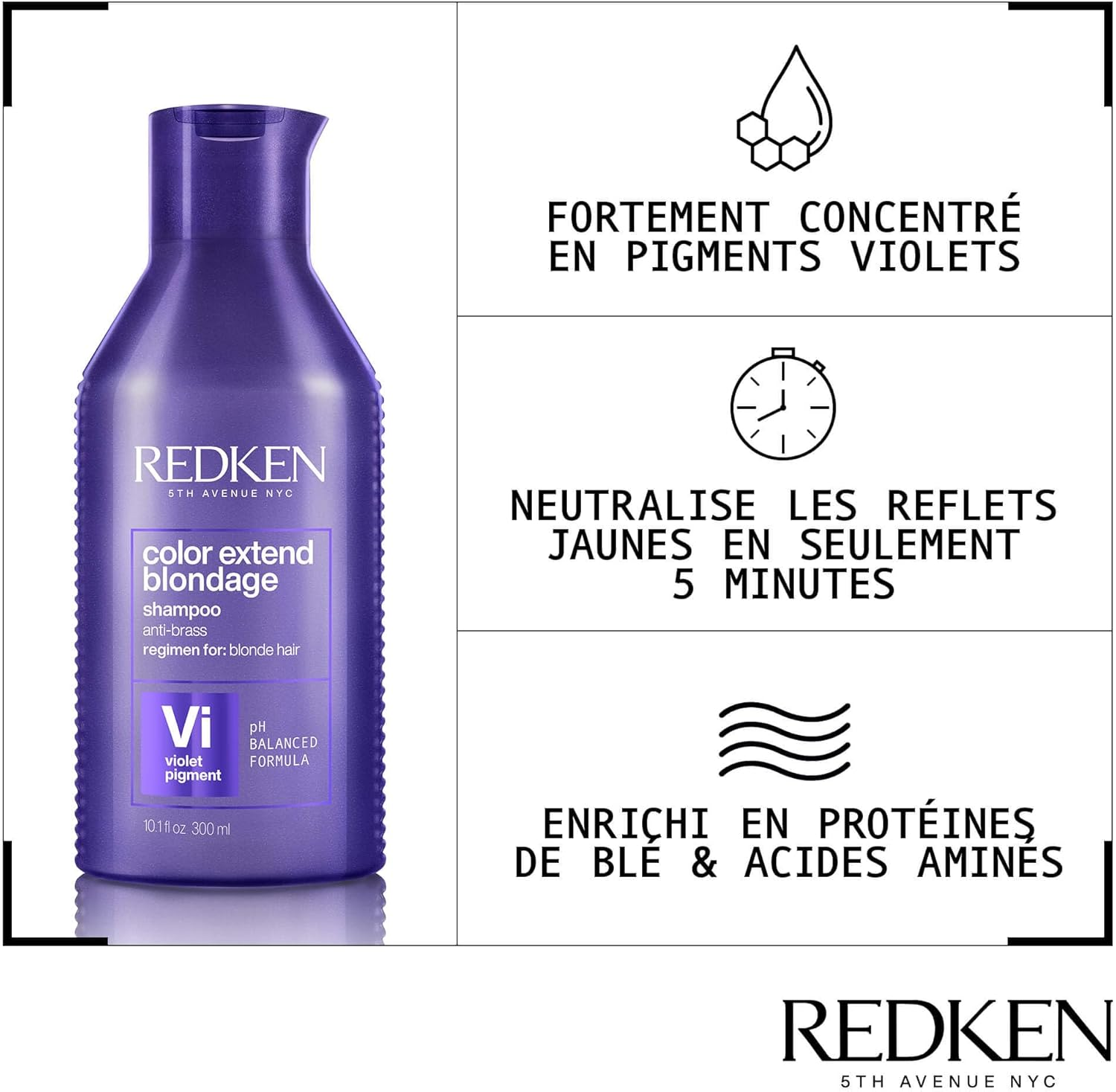 Redken Color Extend Blondage Violet Pigment Shampoo (For Blonde Hair) 300Ml