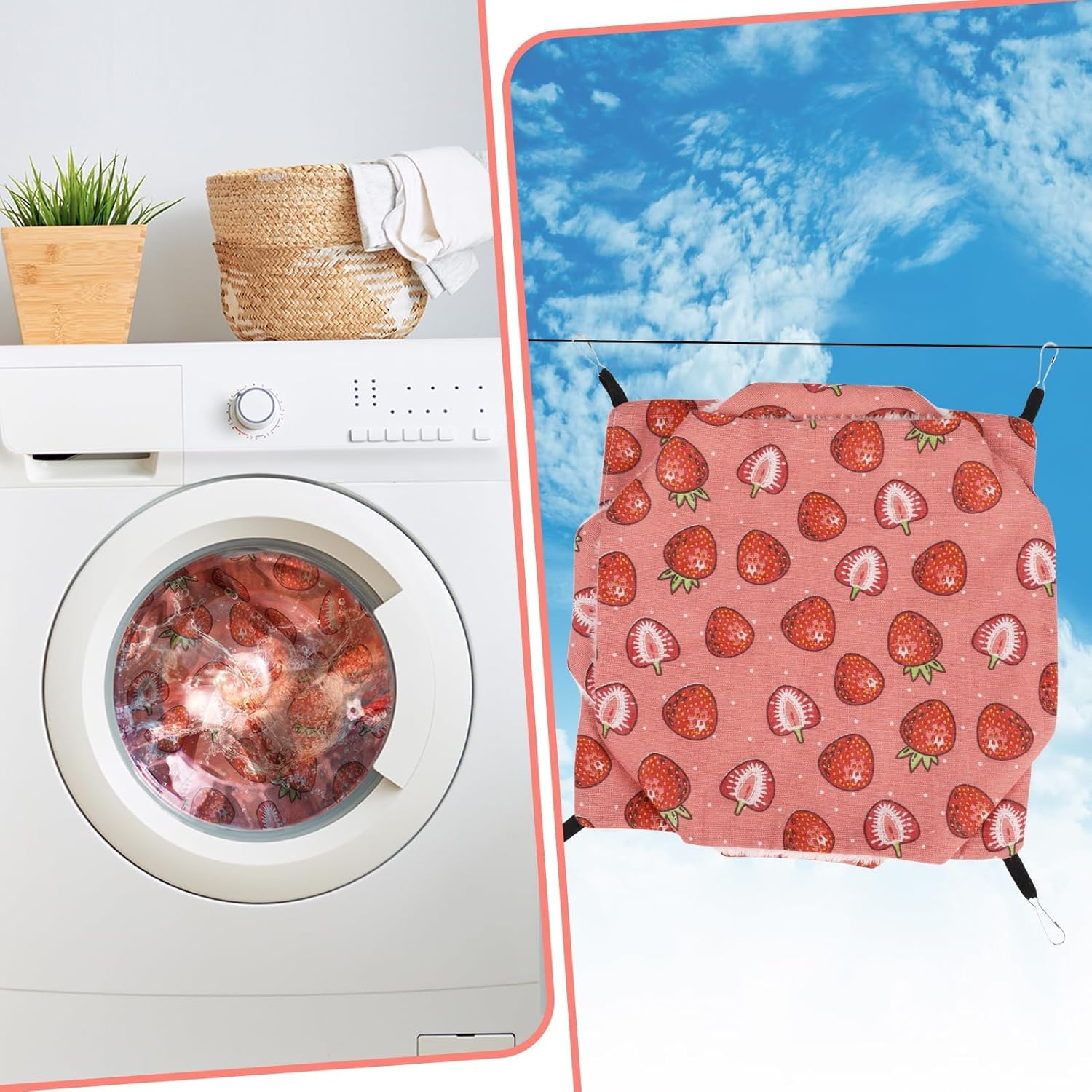 3 Layer Guinea Pig Cage Hammock, Onbdl Cute Hamster Hanging Hammock Bed Soft Warm Small Animals,Guinea Pig, Bunny, Hamster, Chinchilla,Rabbit and Other Small Animals image number 3