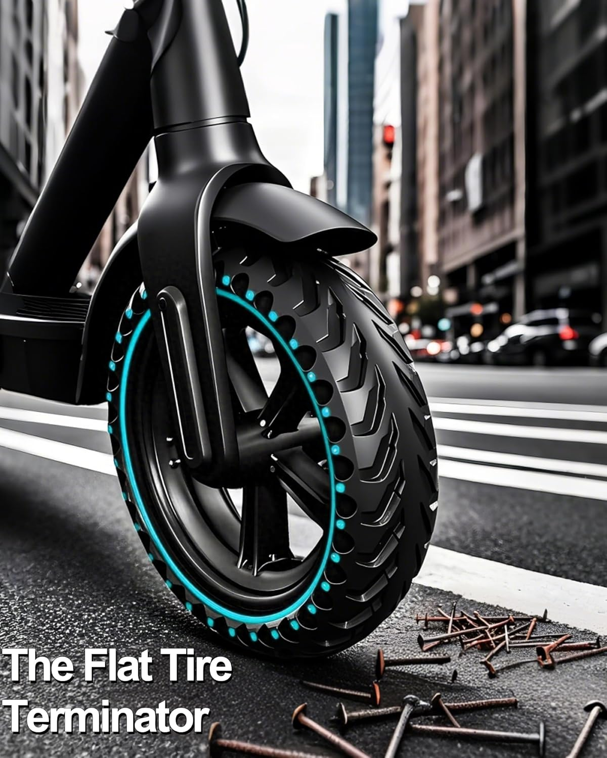 BABEJIA Pack of 2 50/75-6.1 E Scooter Tyres, 8.5 Inch Solid Rubber E-Scooter Tyres for Xiaomi 3 Lite/3/Pro 2/1S/M365