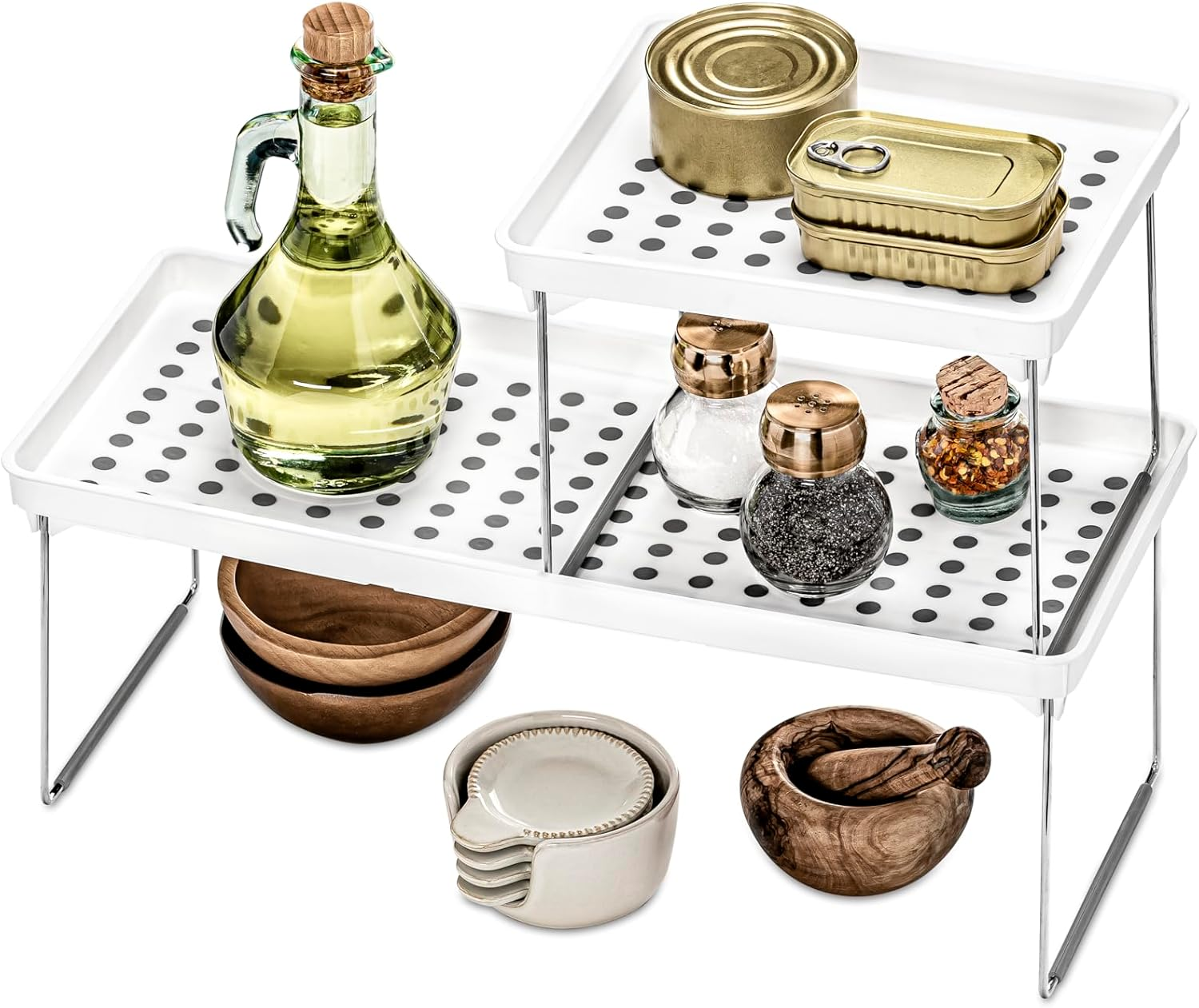 Madesmart Stacking Shelf, White, Small image number 5