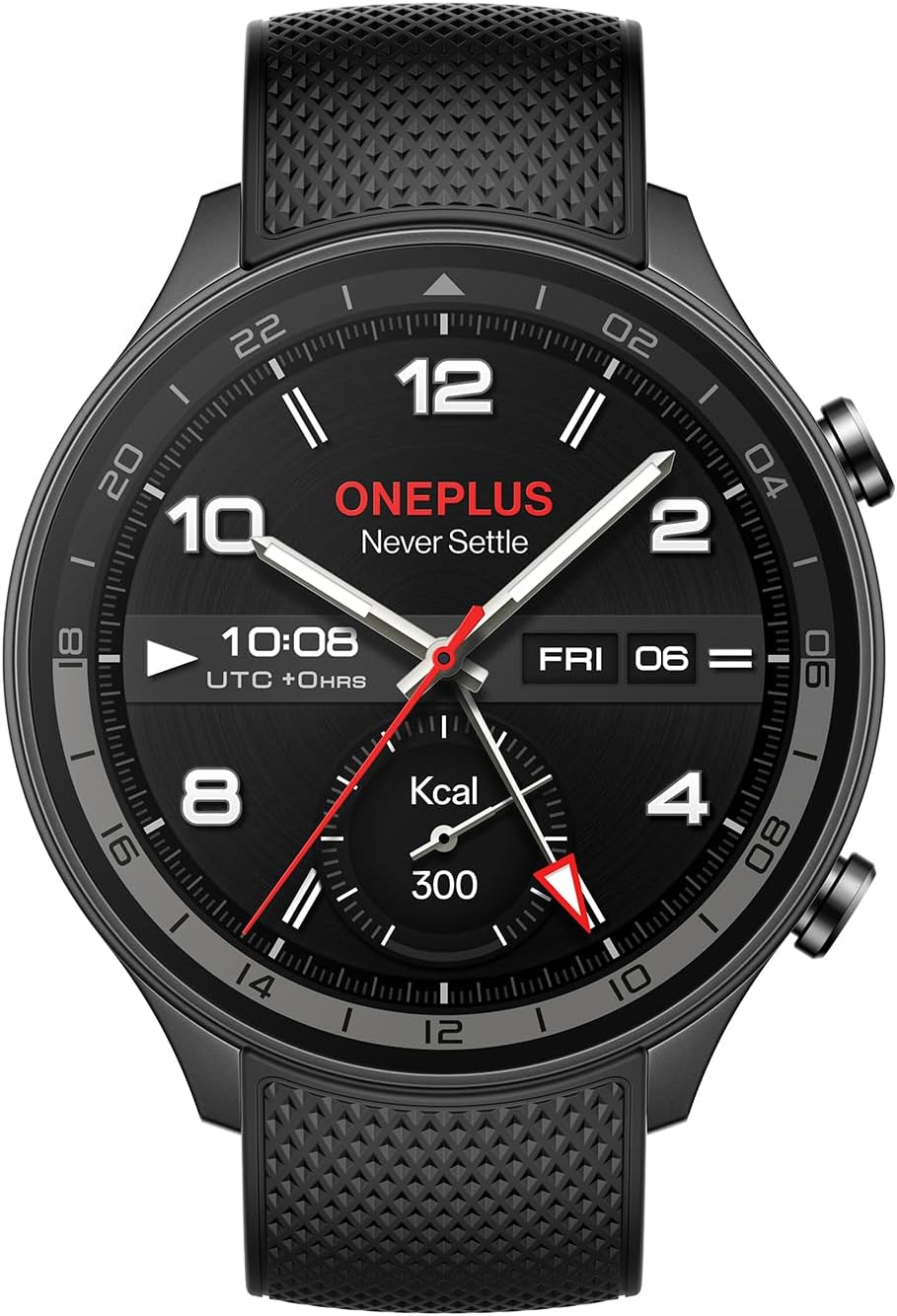 Oneplus Watch 2R with Wear OS 4 by Google,Snapdragon W5 Chipset,Upto 100Hrs Battery Life,1.43&rsquo;&rsquo; AMOLED Display,100+ Sports Mode,Dual Frequency GPS,5 ATM,IP68 & BT Calling [Gunmetal Gray]