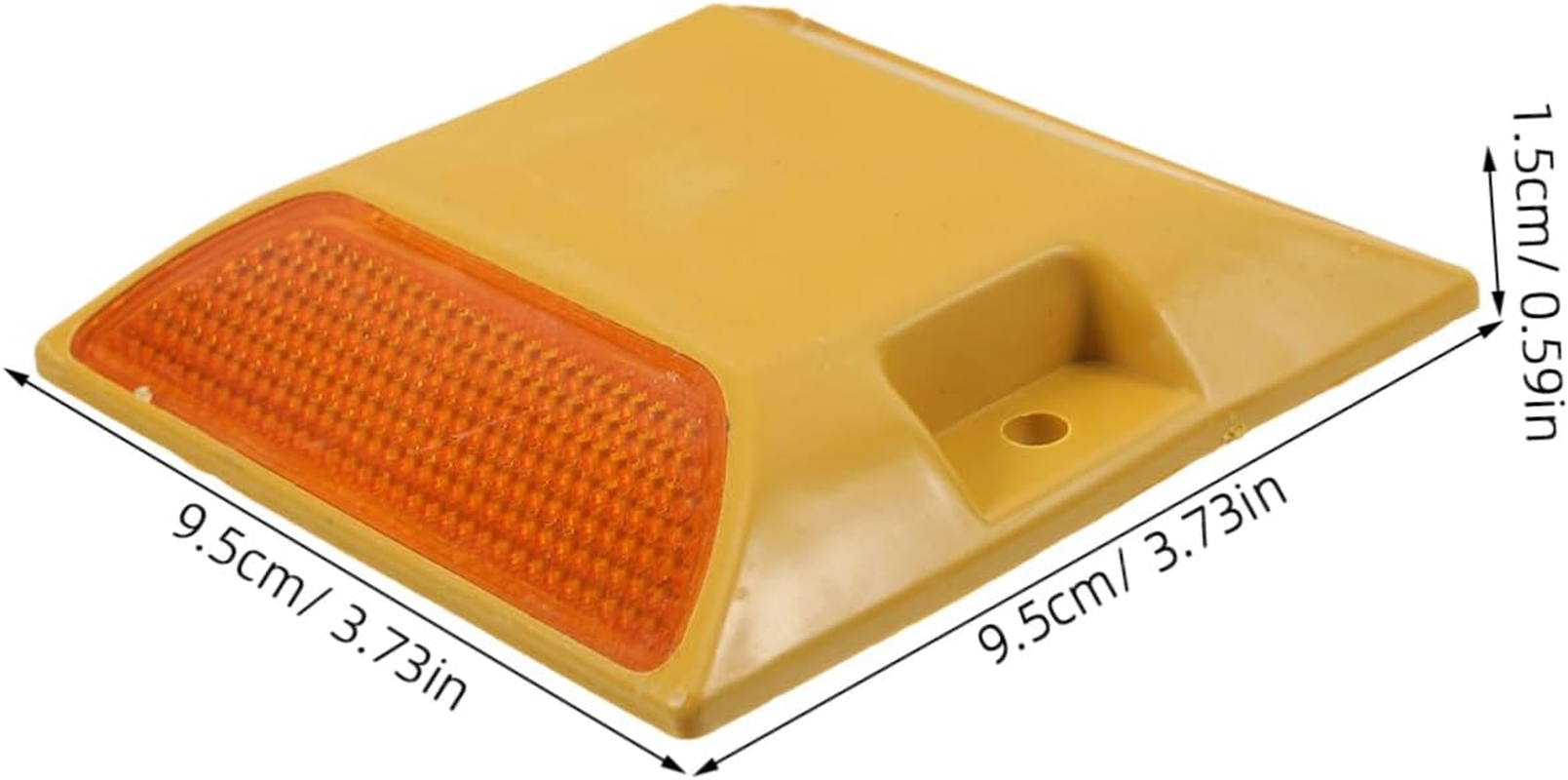 Optimal Night Visibility 6Pcs Reflective Road Markers Easy to Install Pavement Reflectors for Safe Driving