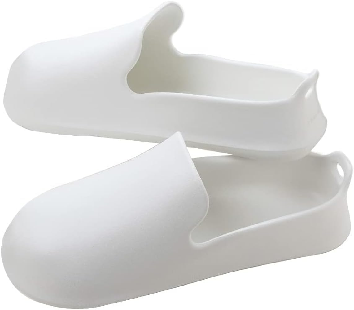 Marna JA090W Bath Slippers (With Hook Holes/White) Bath Boots, Bathroom Cleaning (Non-Slip, Bath Shoes), Floating Storage image number 5