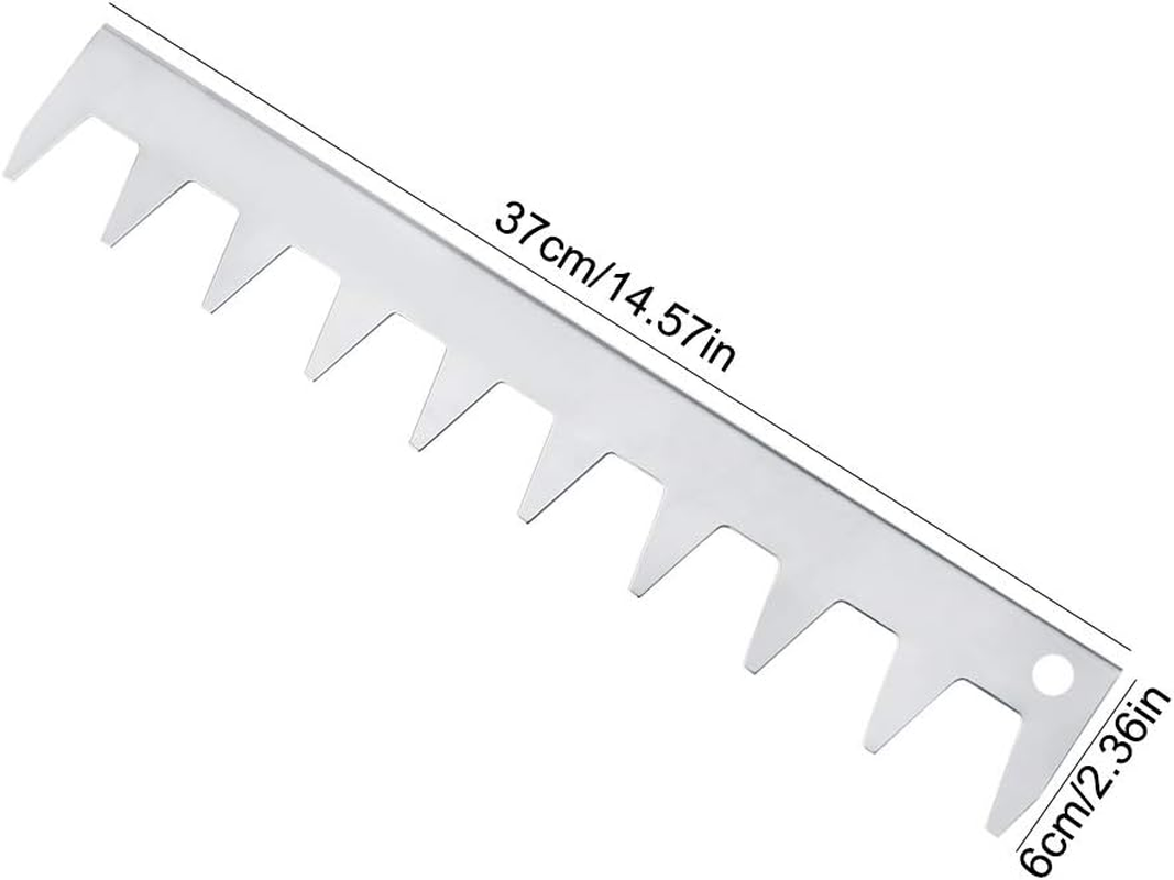 Beehive Frame Spacing Tool, 9 Frame Spacer for Bee Hive Stainless Steel Frame Strip for Beekeeper Beekeeping Supplies, Silver image number 1