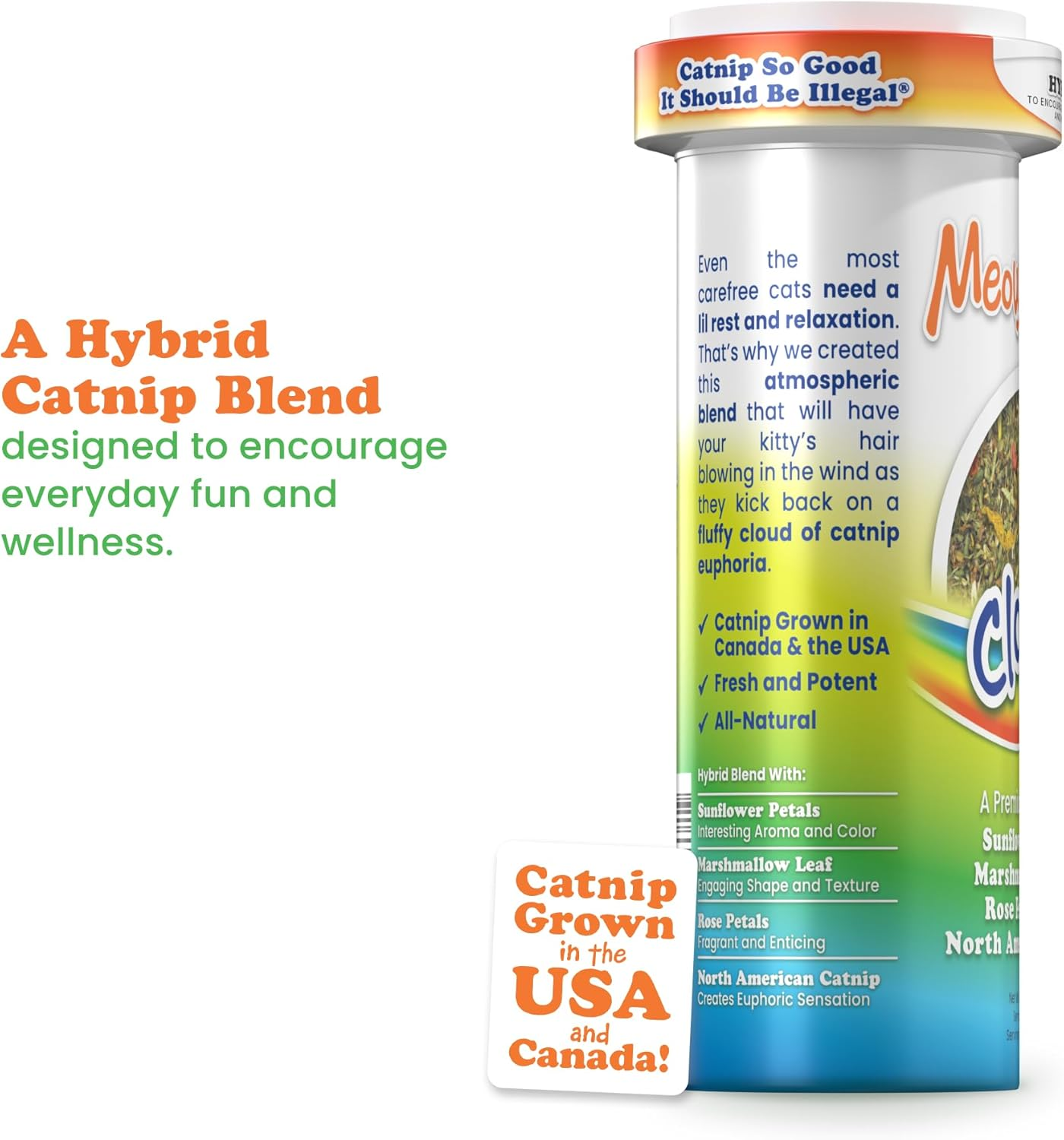 Meowijuana | Get a Rise Bundle | Get a Rise Refillable Balloon Toy and Cloud 9 Catnip Blend | Promotes Play and Cat Health | Includes Organic Catnip image number 2