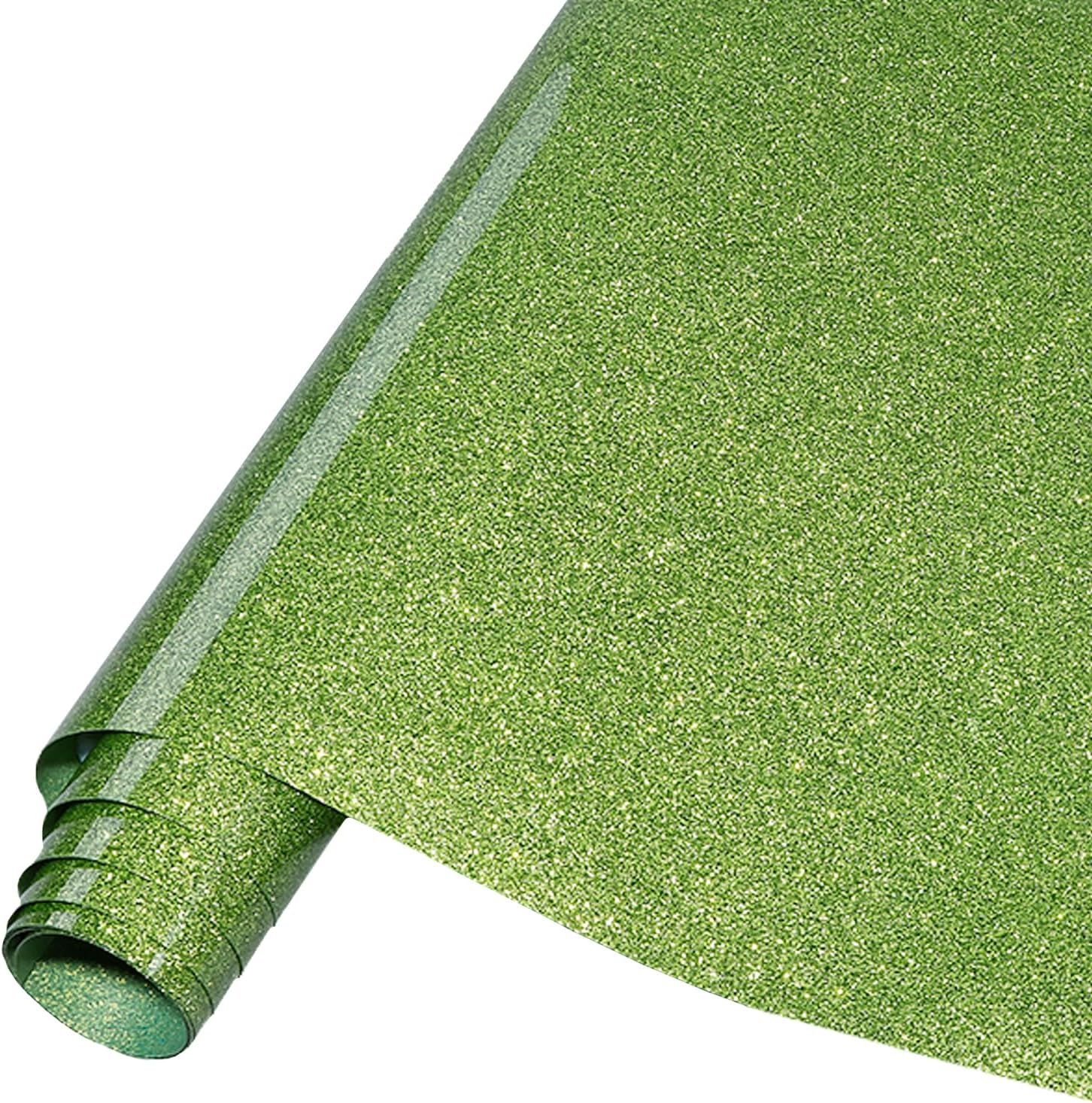 Tintnut Glitter HTV Heat Transfer Vinyl - 16 Sheets 12"X12" Colorful Glitter Heat Transfer Vinyl Shinny Glitter Iron on Vinyl for T-Shirts Glitter HTV