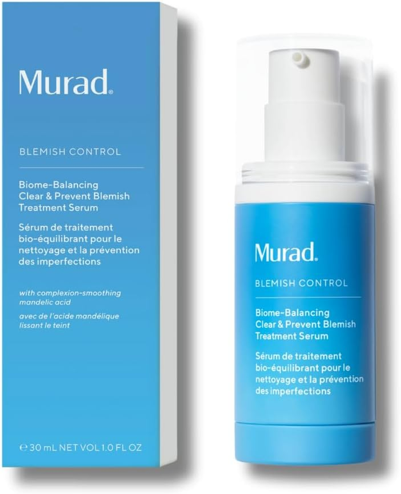 Murad Biome-Balancing Blemish Serum - Salicylic, Mandelic, Glutamic Acid - Helps Clear and Prevent Breakouts, Helps Clear Pores, Supports Skin Microbiome Balance - 30 Ml image number 2
