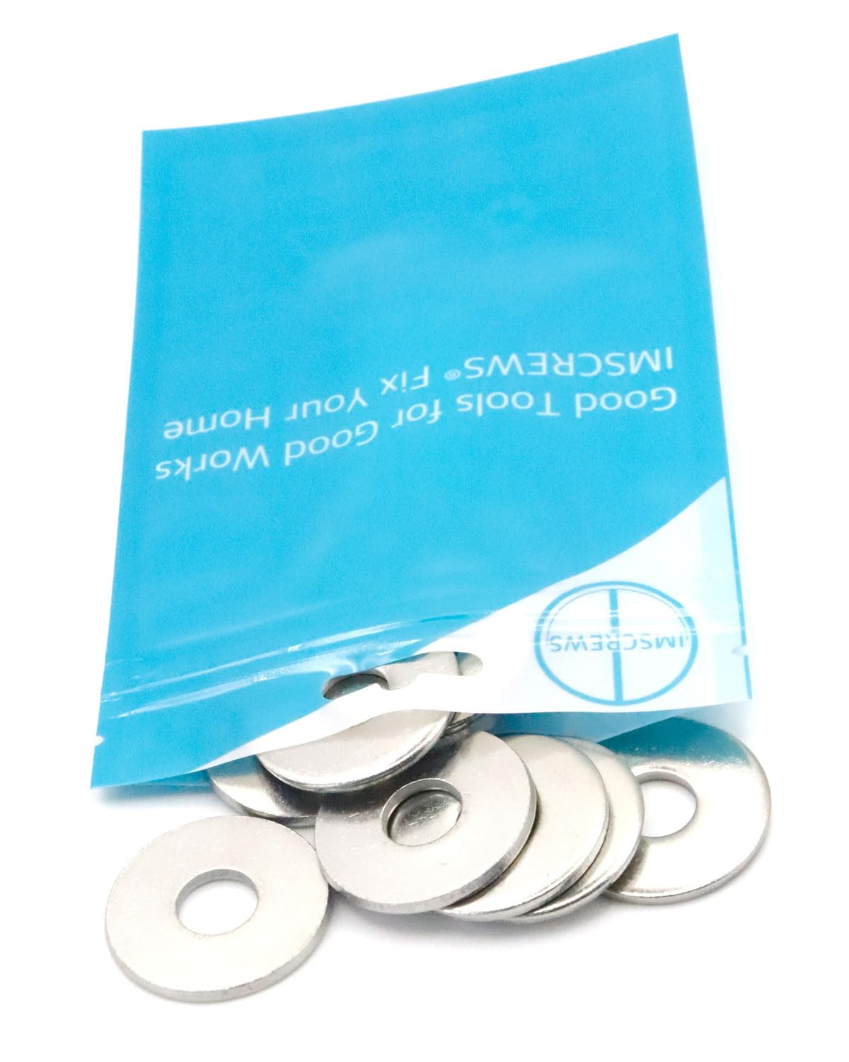 Imscrews M8 Extra Large Flat Washers - 304 Stainless Steel Washers GB5287 - Heavy-Duty Hardware for Superior Load Distribution - Pack of 25 image number 2