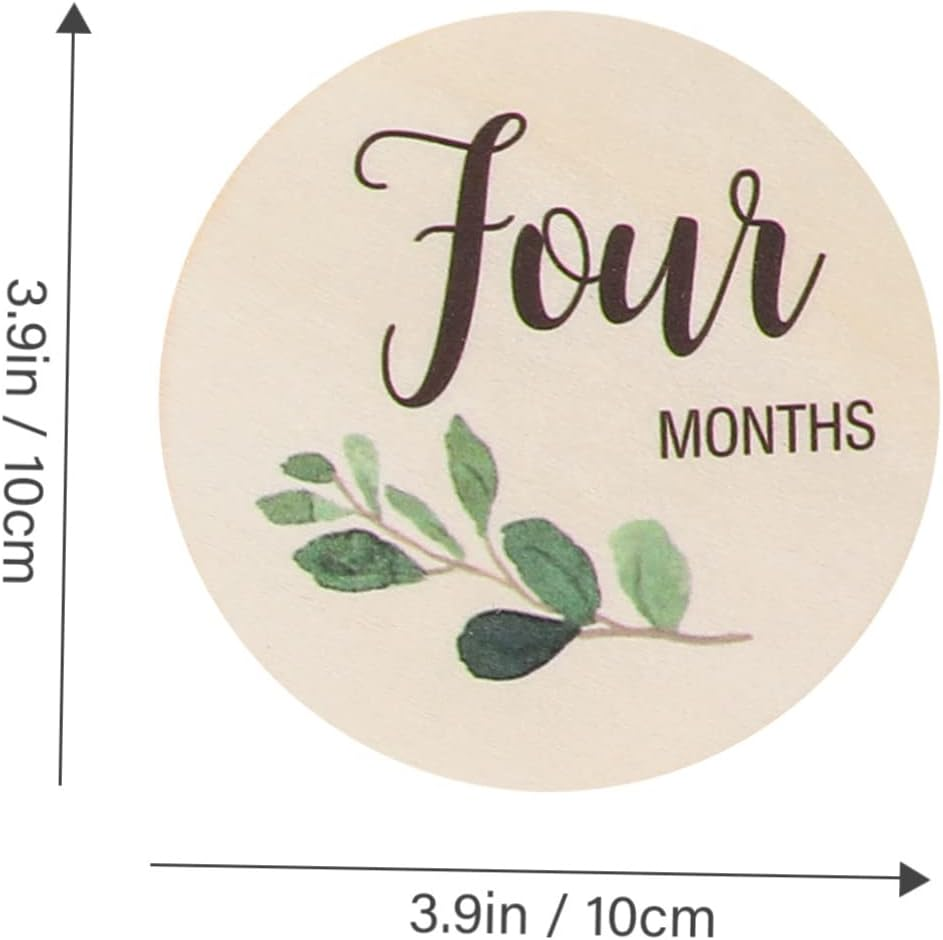 10Pcs Wooden Newborn Growth Milestone Cards Monthly Milestone Sign Photo Props image number 3