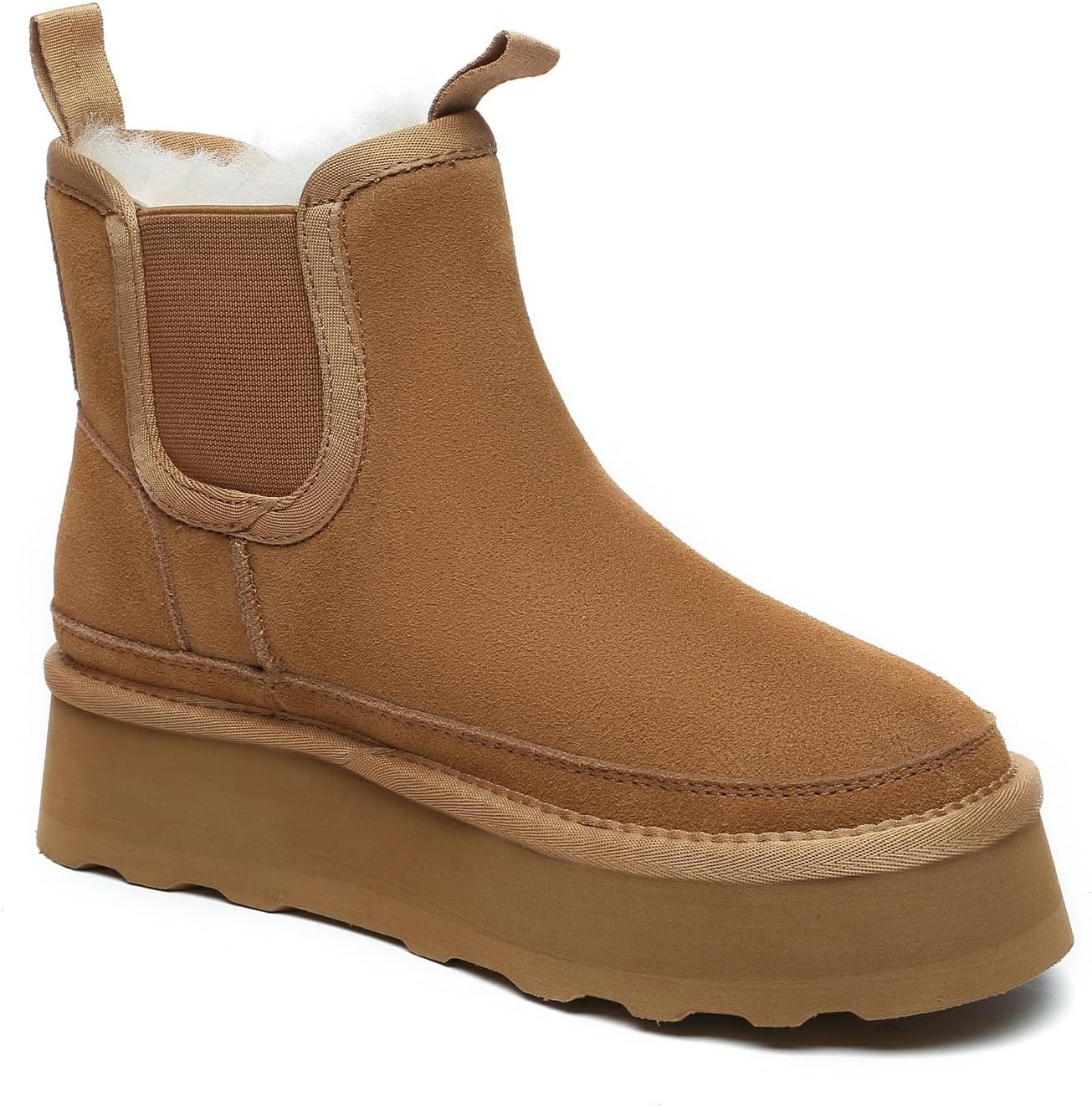 Ugg Australian Shepherd Chelsie Platform | Cow Suede Upper - Women - UGG Boots image number 4