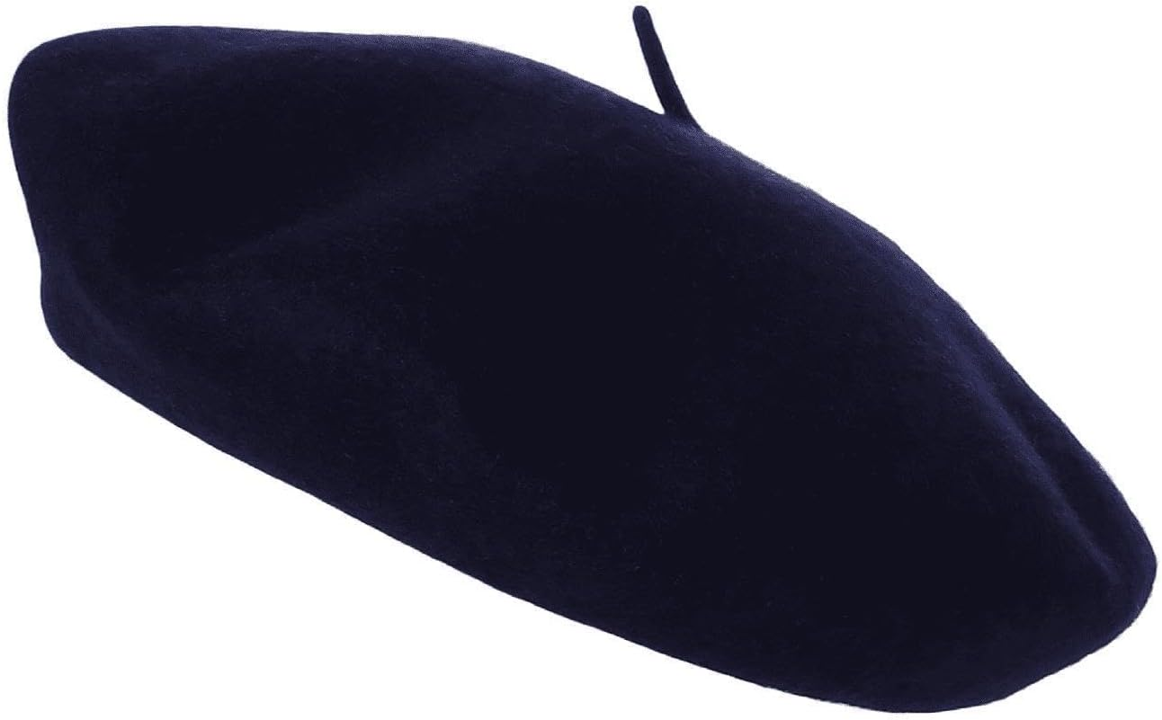 COSHAL&reg; Adult Wool Beret Hat Men Women French Style Hat Plain Classic Color Beret'S Hat'S Unisex Soft Warm Outdoor Vintage Artist Beret Hats Women Accessories image number 6