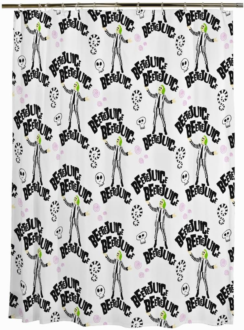 Franco Grinch Holiday Christmas Bath Microfiber Shower Curtain, 72X72, (Officially Licensed Product)