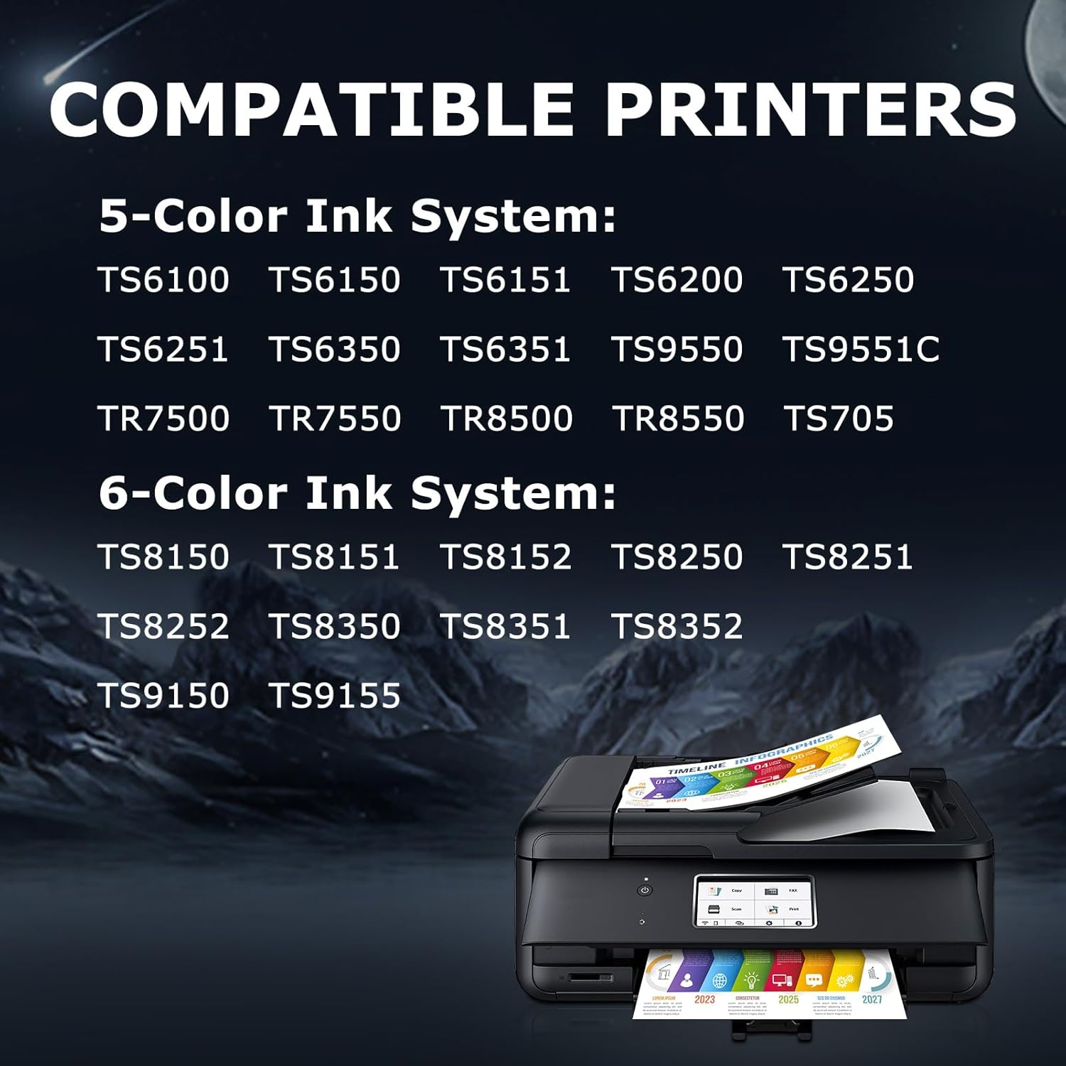 3-Pack PGI-580 580 PGBK XXL Black Ink Cartridges for Canon PGI-580XXL PGI-580XL, Work with Canon Pixma TS6350 TS705 TS702 TS8350 TS8250 TS8151 TS9150 TR8550 TR7550 TS6150 TS6250 TS9550 TS8351 image number 4