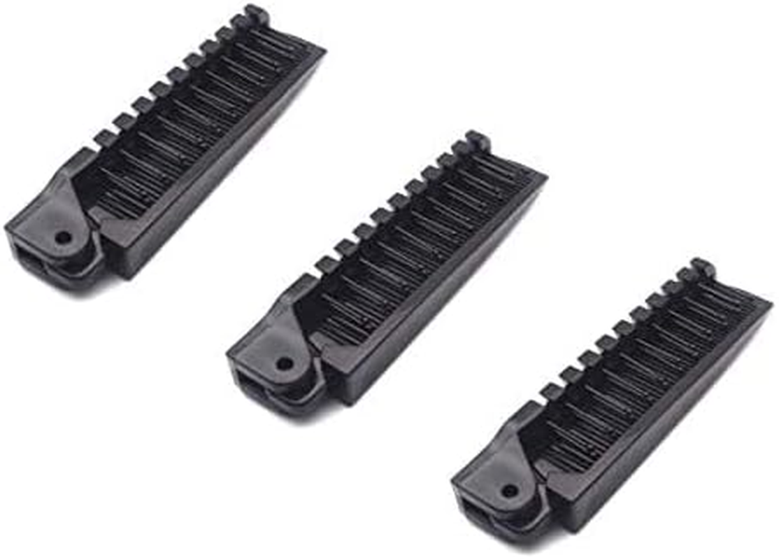 Aeyistry 3 Pcs Portable Travel Hair Comb Brush Foldable Massage Hair Comb Anti-Static Hairdressing Tools Set(Black) image number 3