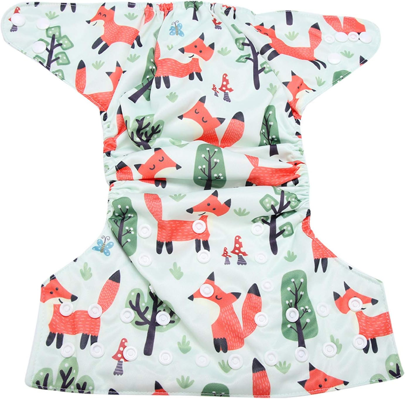 Reusable Swim Diaper, for Babies Adjustable One Size Fits All with PUL Soft Absorbent Cloth Hip Snaps for Secure (BL002) image number 2