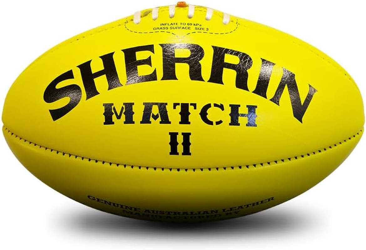 Sherrin Match Leather Aussie Rule Football Size 3