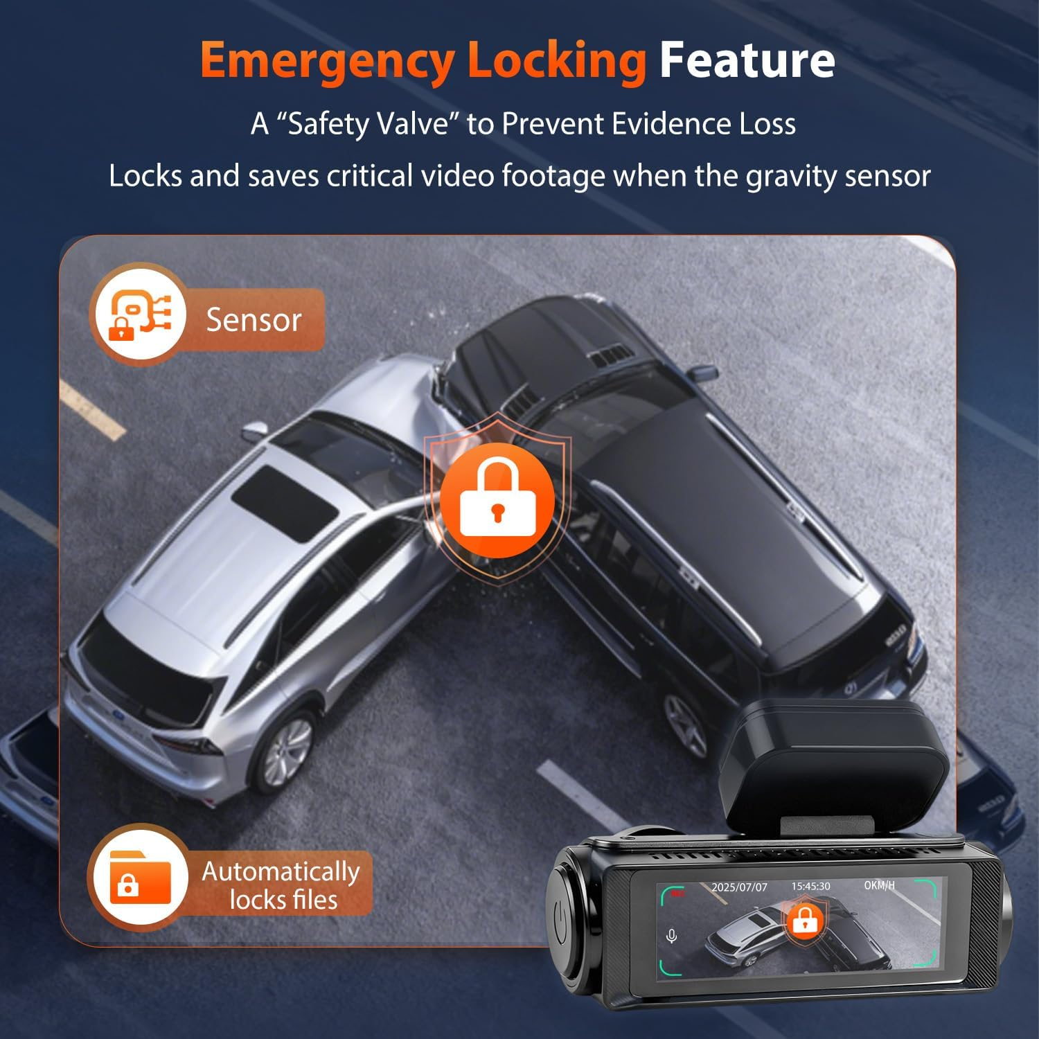 2025 Upgraded Dual 4K+1080P Dash Cam with 5Ghz Wifi & Built-In GPS, Includes 64GB SD Card, 2.99" Display, Hardwire Kit & Car Charger. 24H Parking Mode, Super Night Vision, App Control, Supports 256GB.