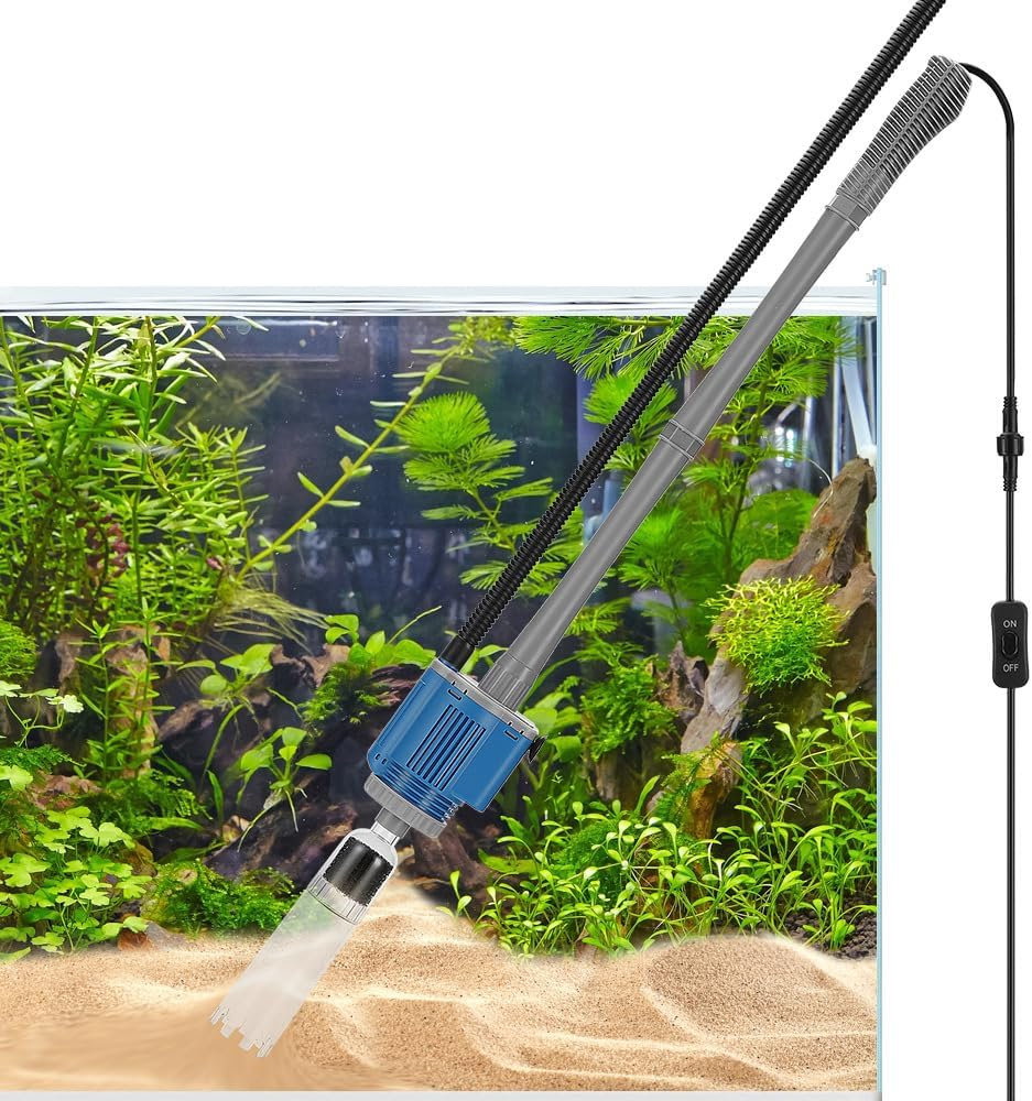 28W Aquarium Gravel Cleaner - Electric Automatic Removable Vacuum Water Changer Sand Algae Cleaner Filter Changer image number 2