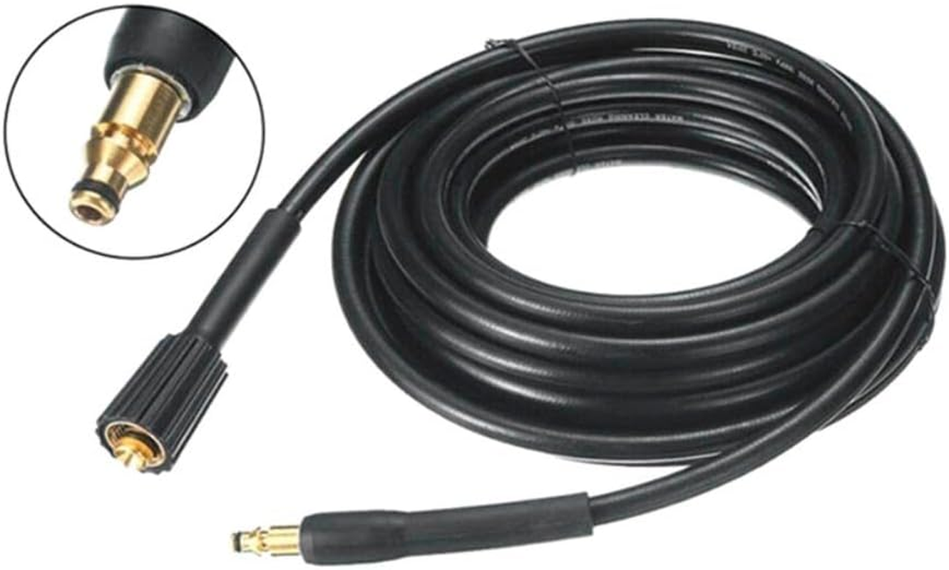 Poemtian Pressure Washer Hose,Garden Hose Flexible Power Washer Hose, Lightweight Kink Resistant Power Washer Hose Replacement,Durable and Easy to Store image number 4