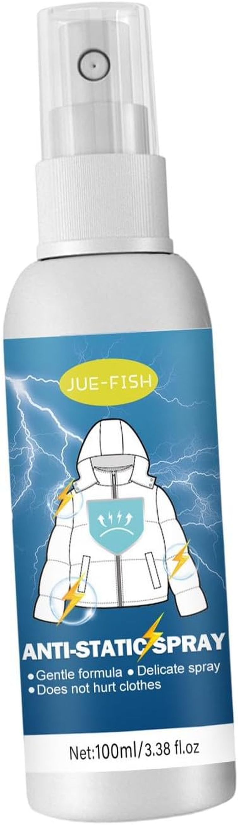 Folpus anti Static Spray Wrinkle Release Eliminates Odors Multipurpose Clothing Static Remover Spray Static Remover for Blouses Lingerie image number 1